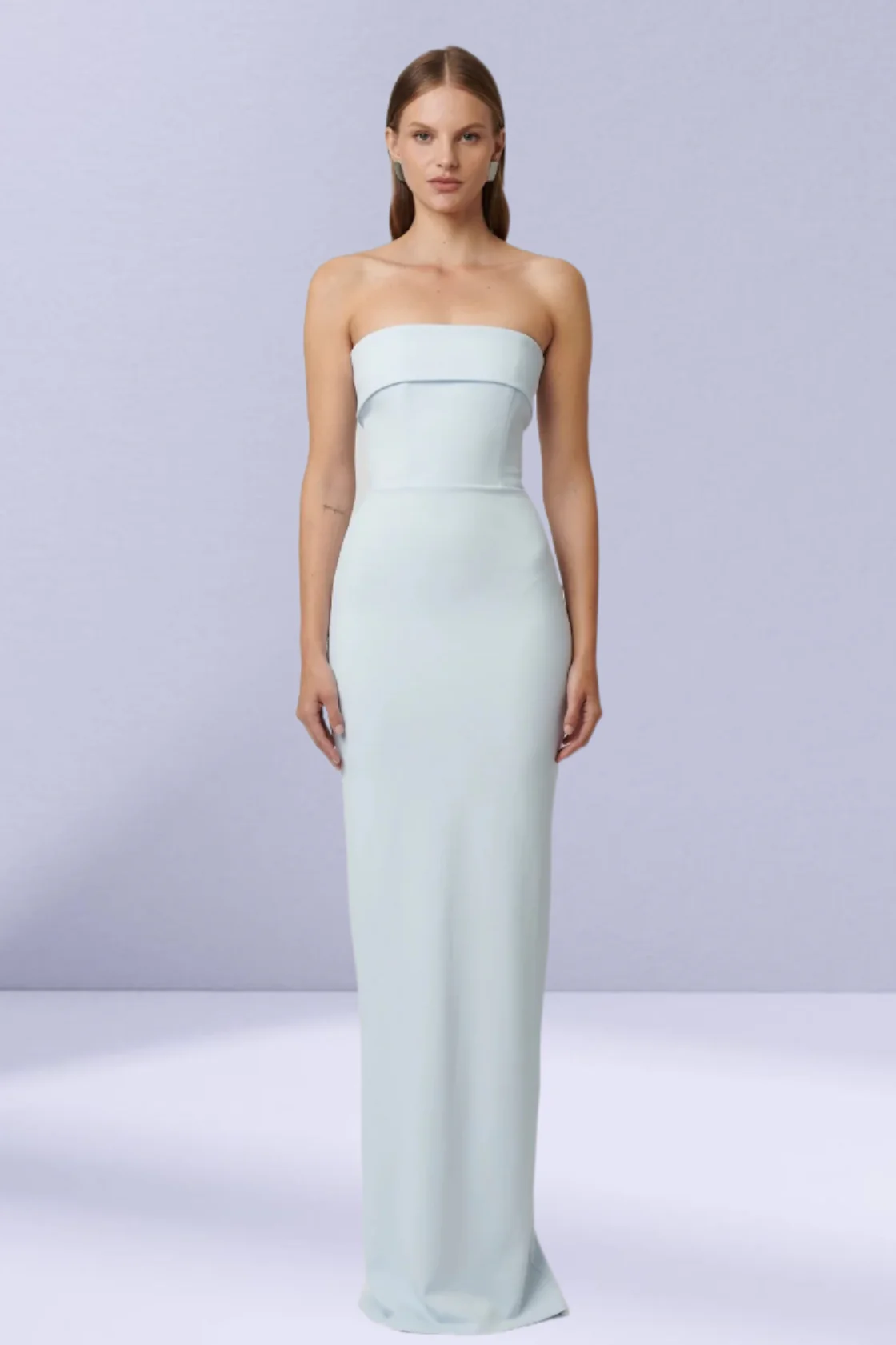 EFFIE KATS Womens Monroe Gown - Ice Blue