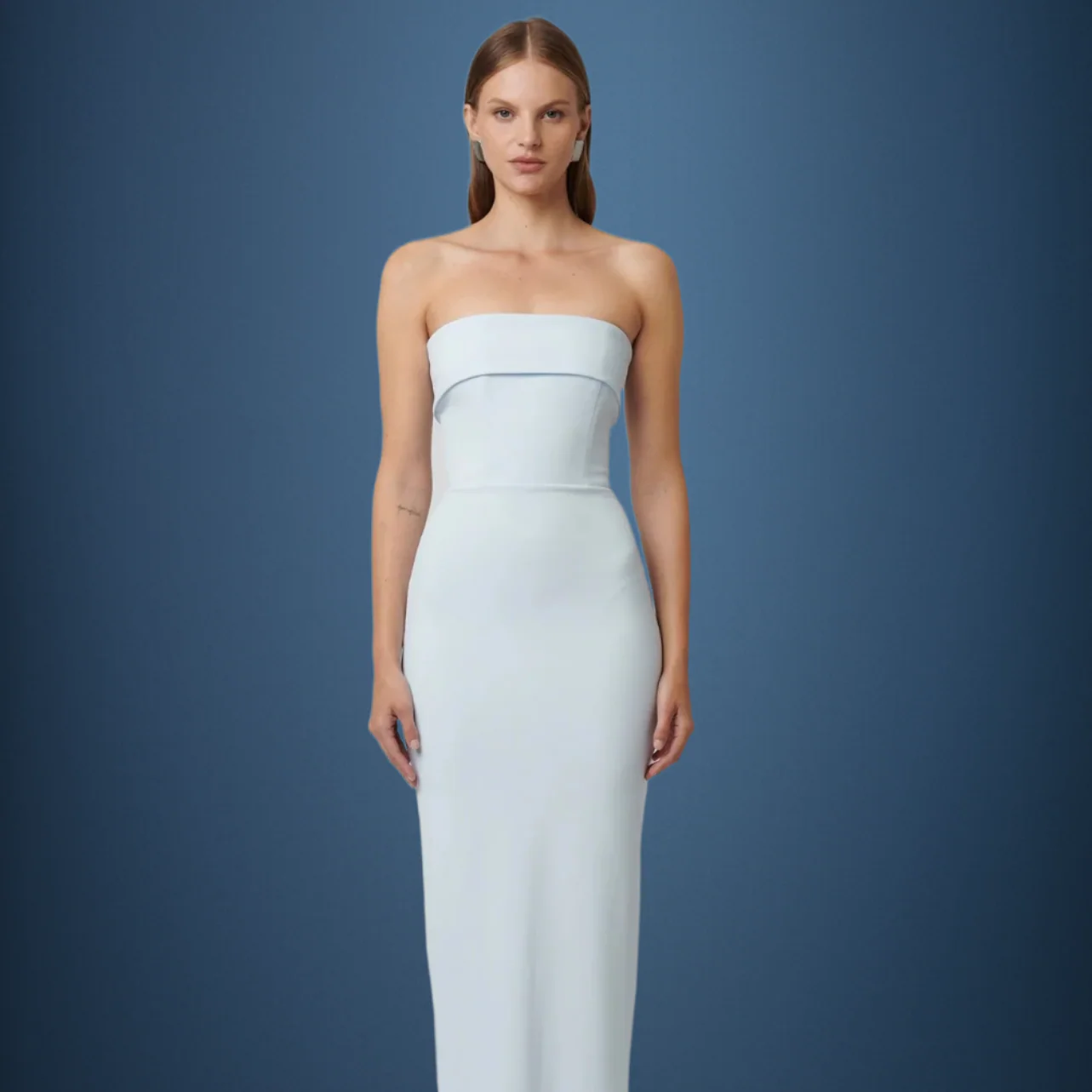 EFFIE KATS Womens Monroe Gown - Ice Blue - Image 6