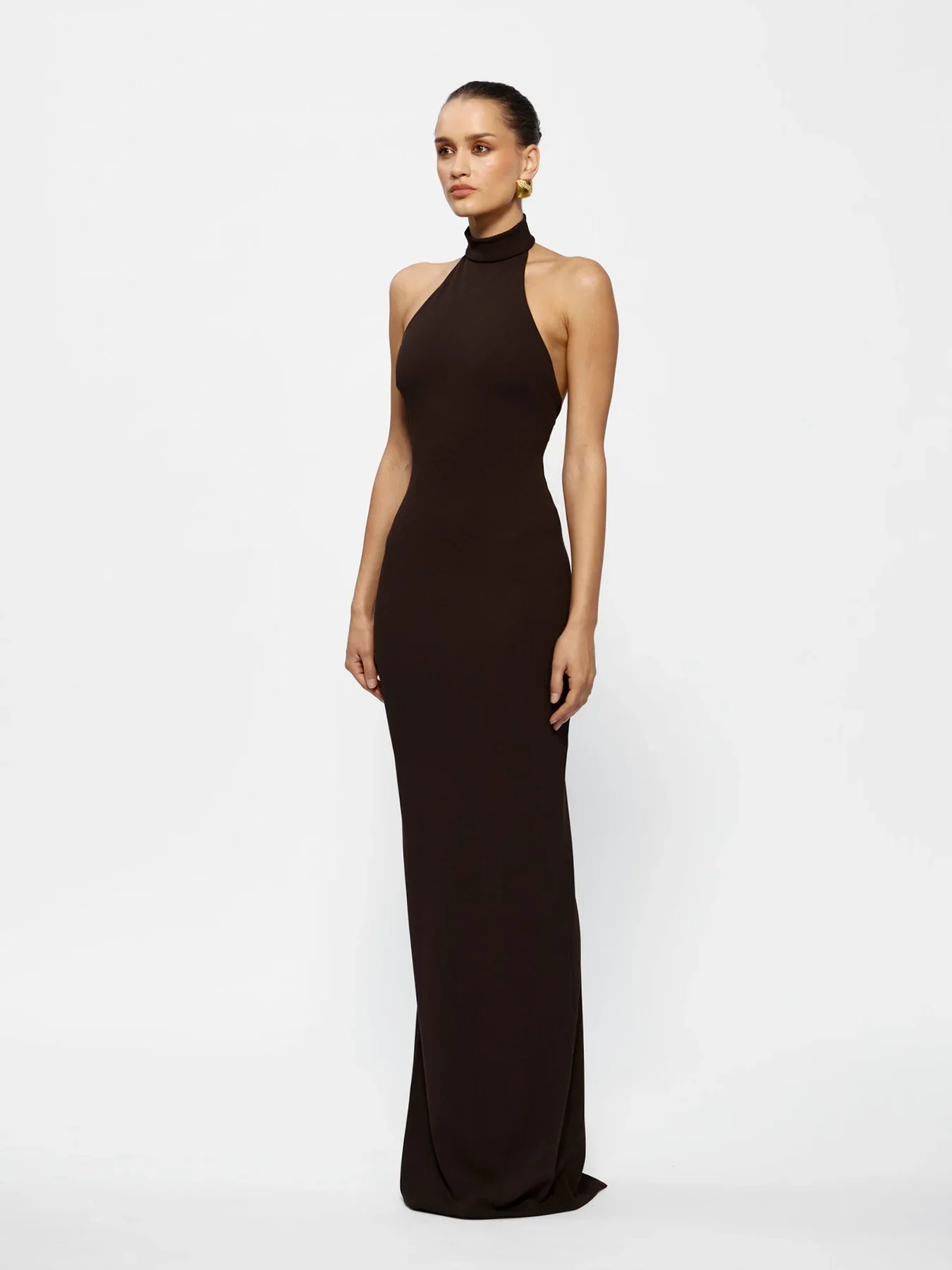 EFFIE KATS Womens Rhi Gown - Coffee - Image 2