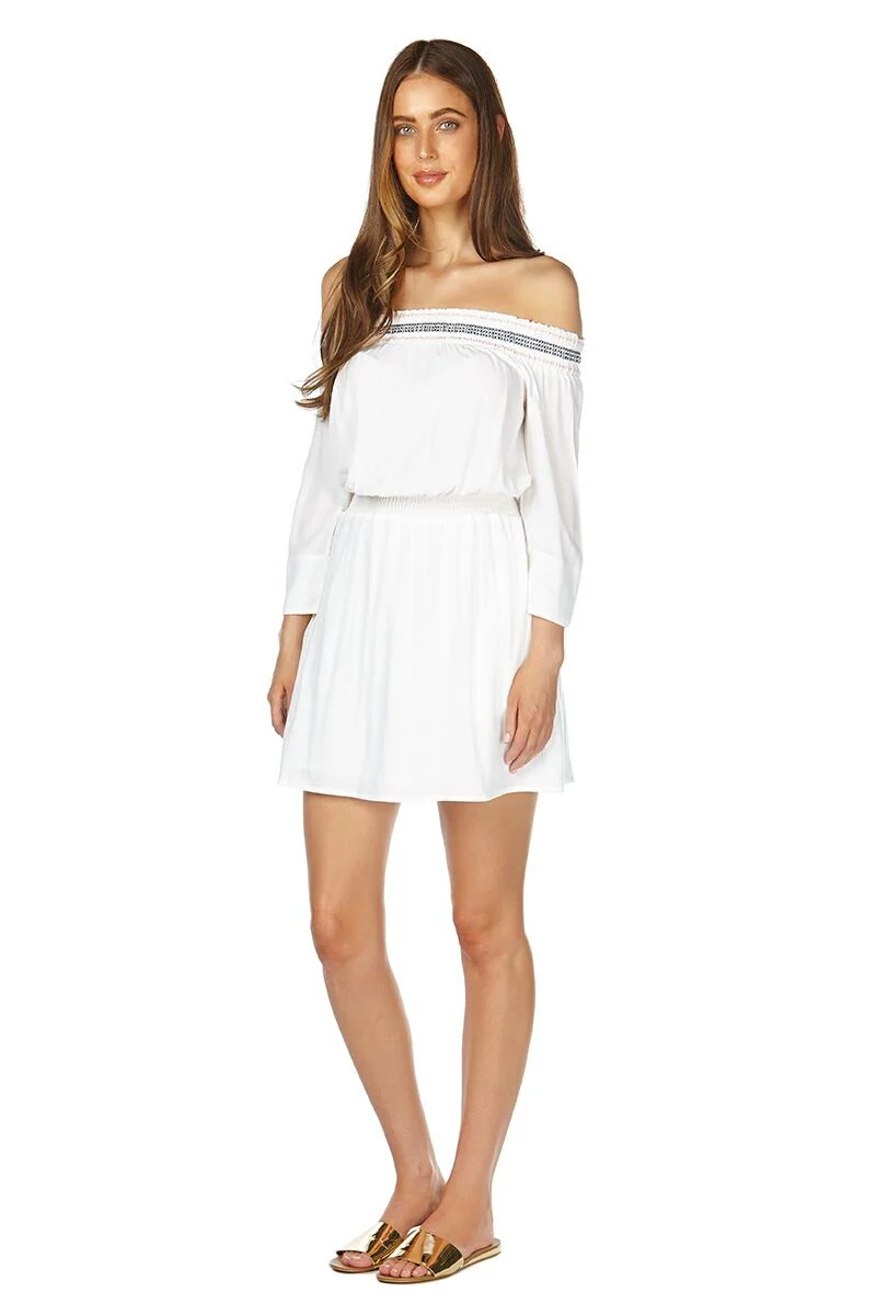 Elwood WOMENS HOLLY DRESS WHITE - Image 3