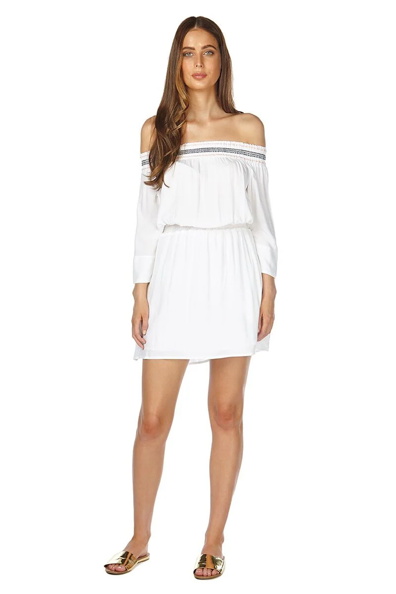 Elwood WOMENS HOLLY DRESS WHITE - Image 4