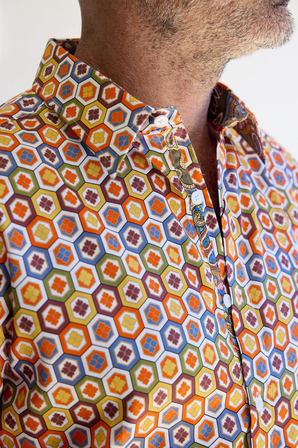 ENGLISH LAUNDRY Mens Derby Long Sleeve Shirt in Multi - Image 2