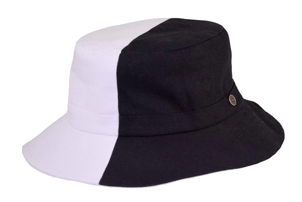 Fallen Broken Street THE FLIPSIDE REVERSIBLE BUCKET HAT - BLACK & WHITE - Image 3