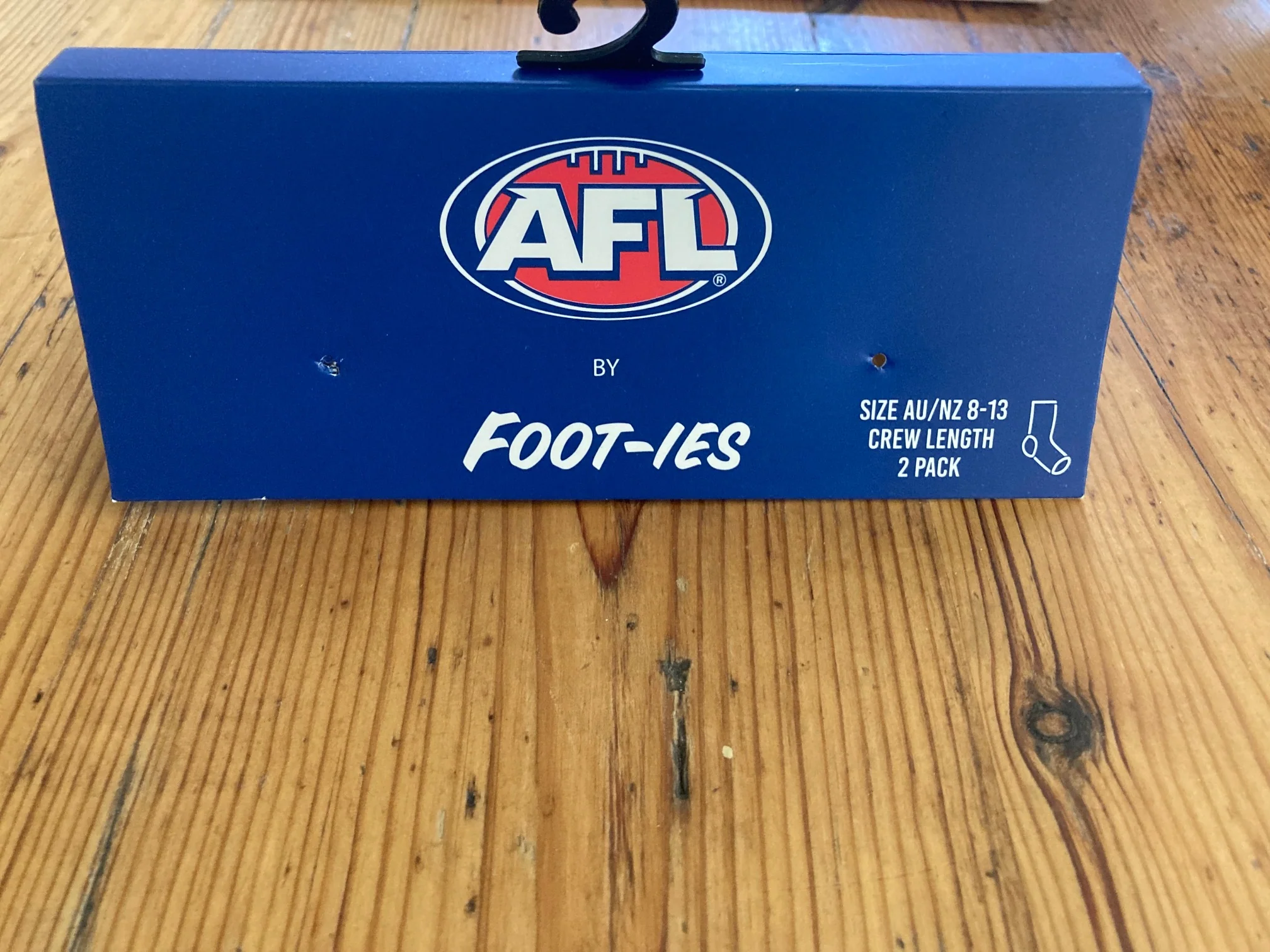 FOOT-IES West Coast Eagles AFL Stripe Crew Socks- 2 Pack - Image 3