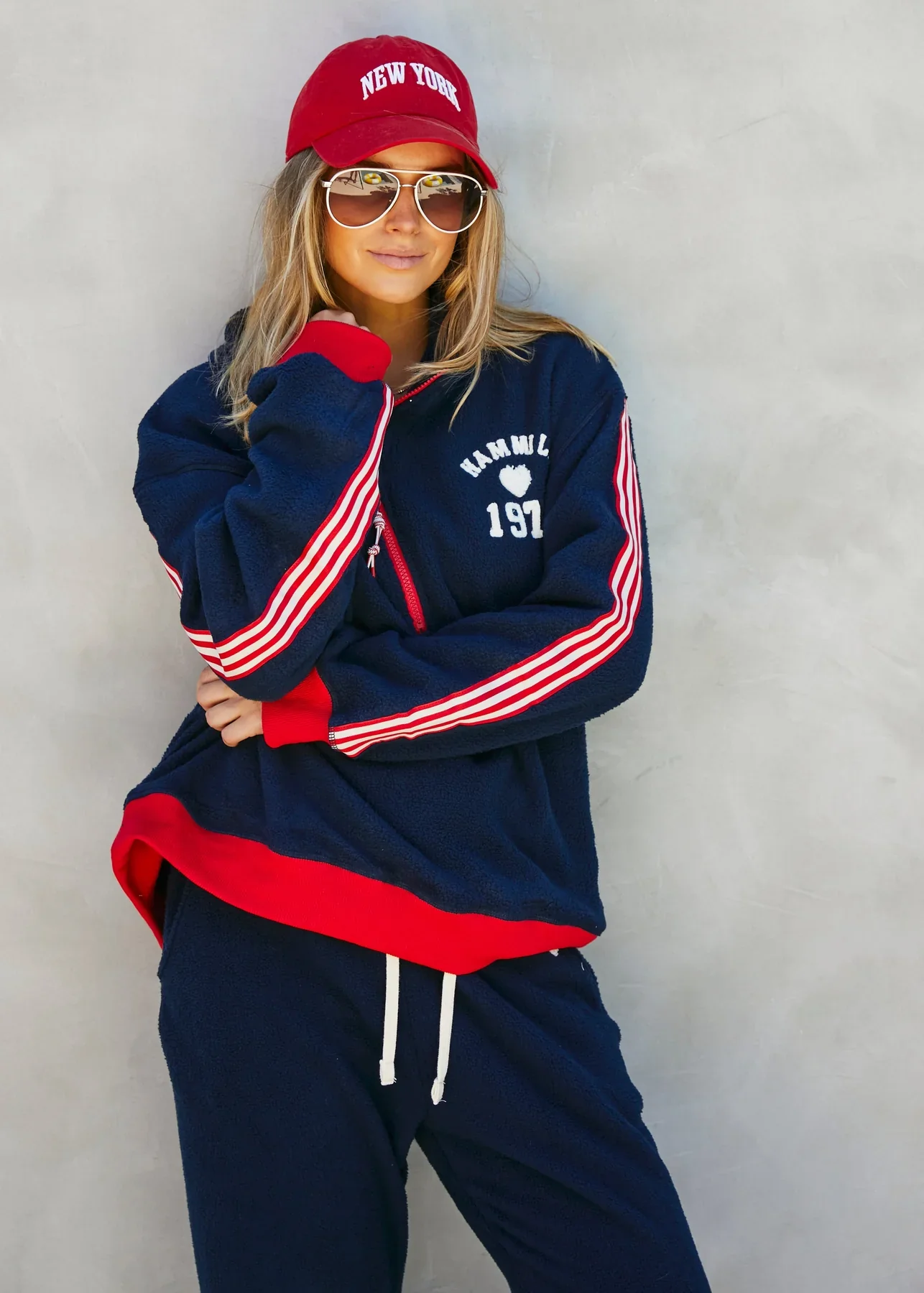HAMMILL & CO Womens 1974 Polar Sweat in Navy - Image 6