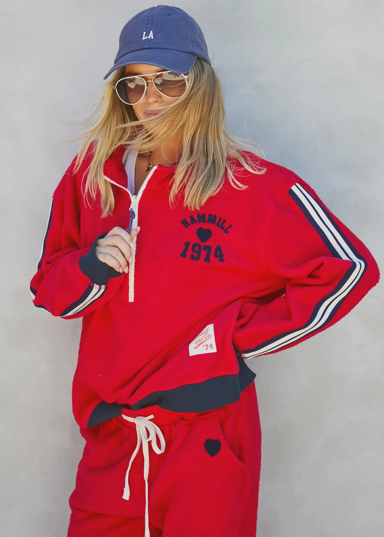 HAMMILL & CO Womens 1974 Polar Sweat in Red