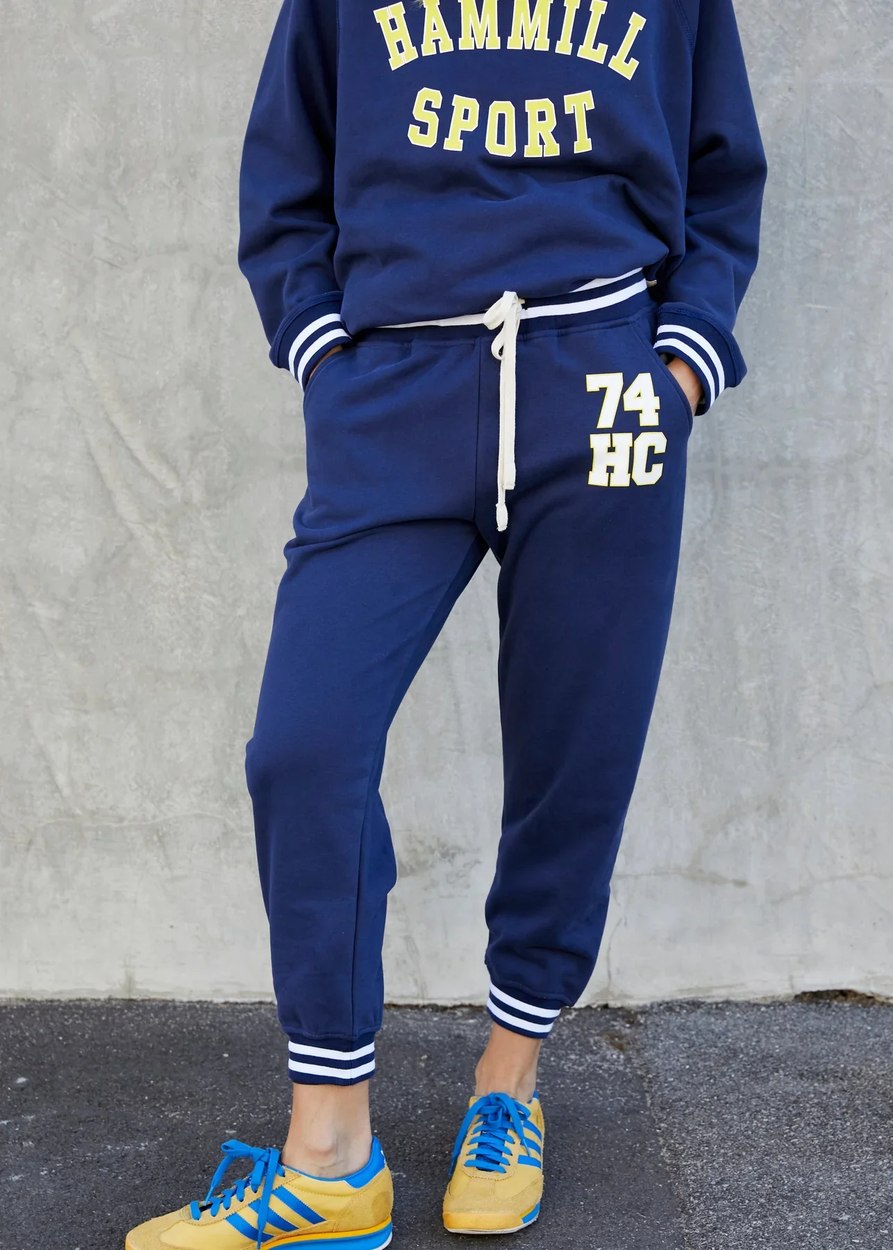 HAMMILL & CO Womens 74 Hammill Sport Track Pants in Navy - Image 3