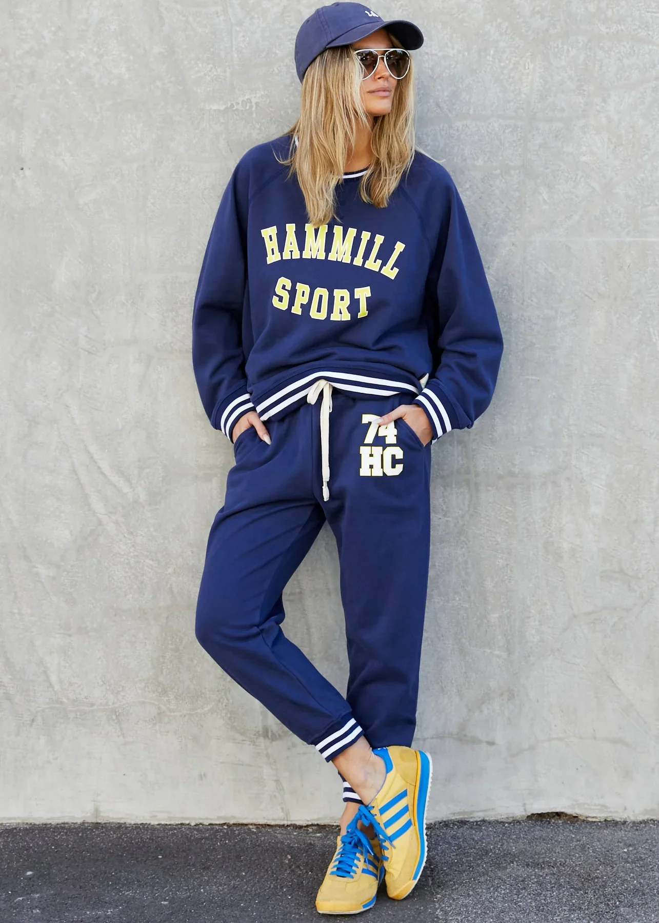 HAMMILL & CO Womens 74 Hammill Sport Track Pants in Navy - Image 5