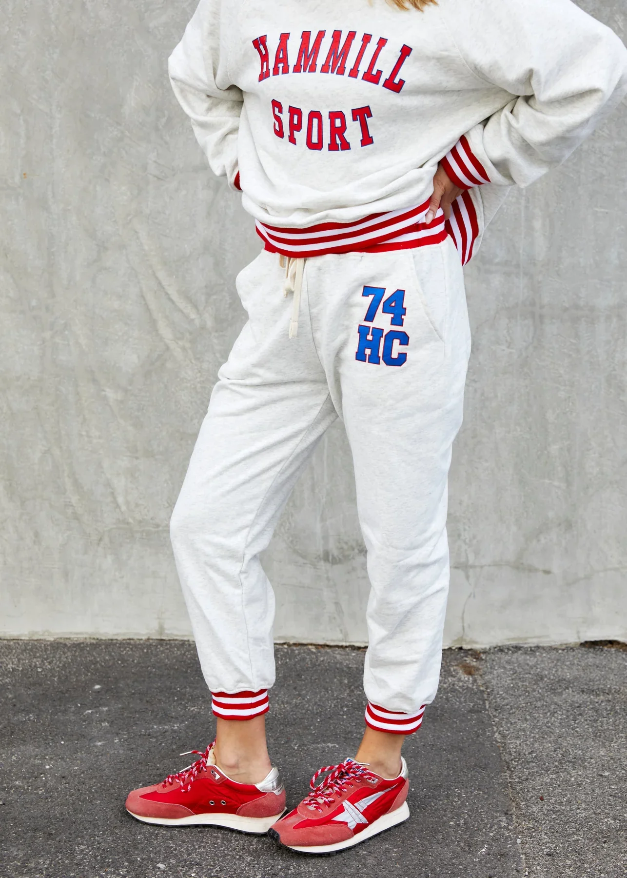 HAMMILL & CO Womens 74 Hammill Track Pants in Oatmeal - Image 7