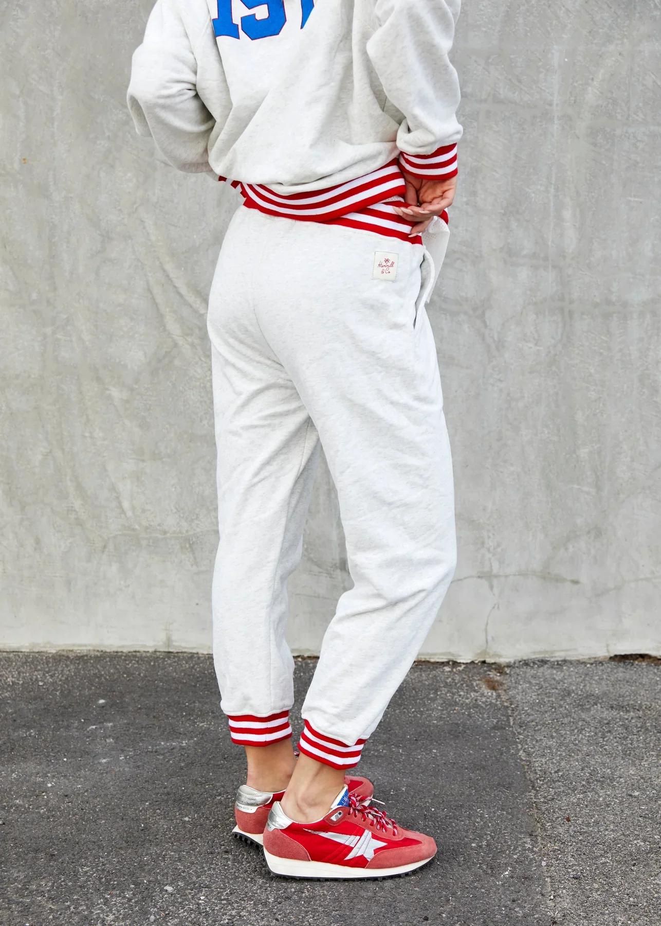 HAMMILL & CO Womens 74 Hammill Track Pants in Oatmeal - Image 8