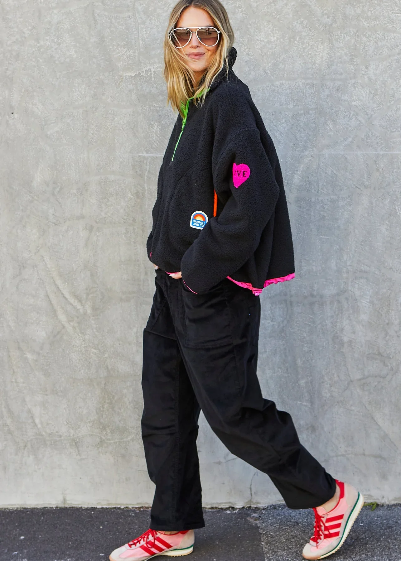 HAMMILL & CO Womens Adventure Polar Fleece in Black - Image 5