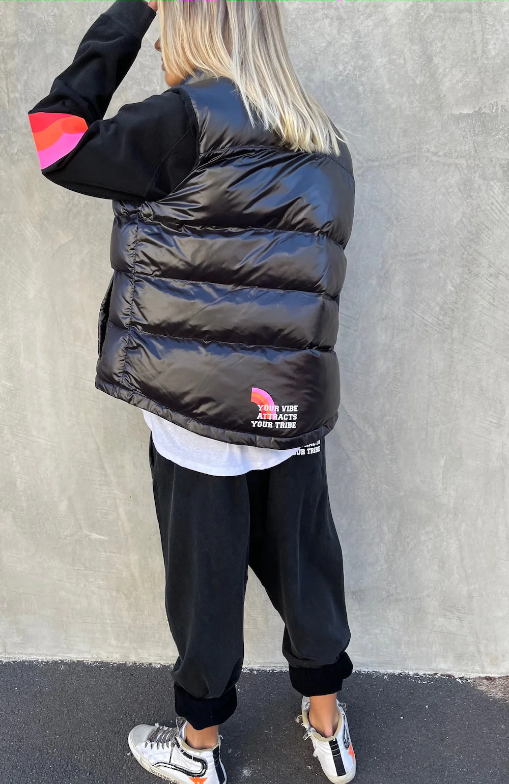 HAMMILL & CO Womens Puffer Vest Black - Image 9