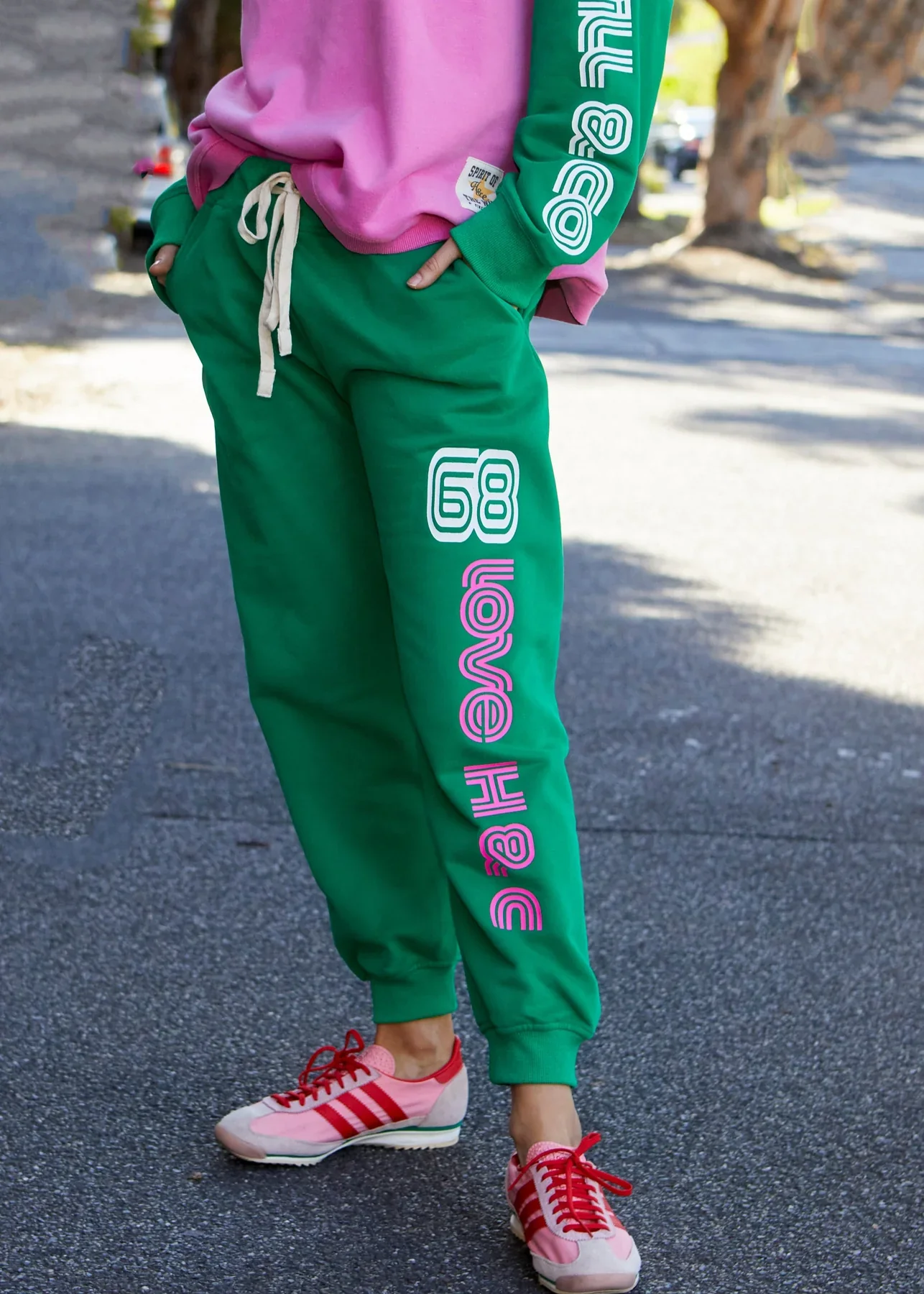 HAMMILL & CO Womens Retro Green Track Pant - Image 8