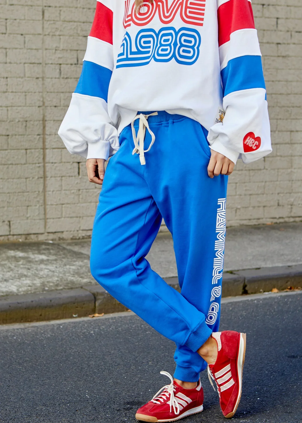 HAMMILL & CO Womens Royal Blue Love Track Pant - Image 5