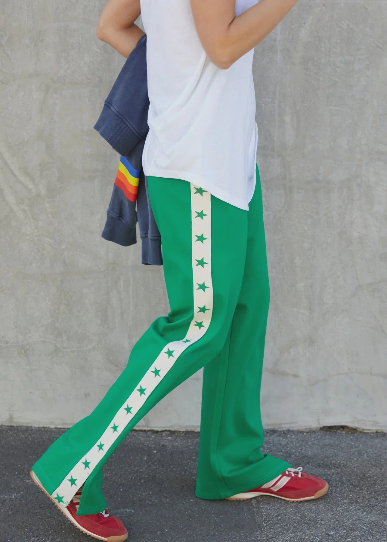 HAMMILL & Co Womens Superstar Sport Pant in Green