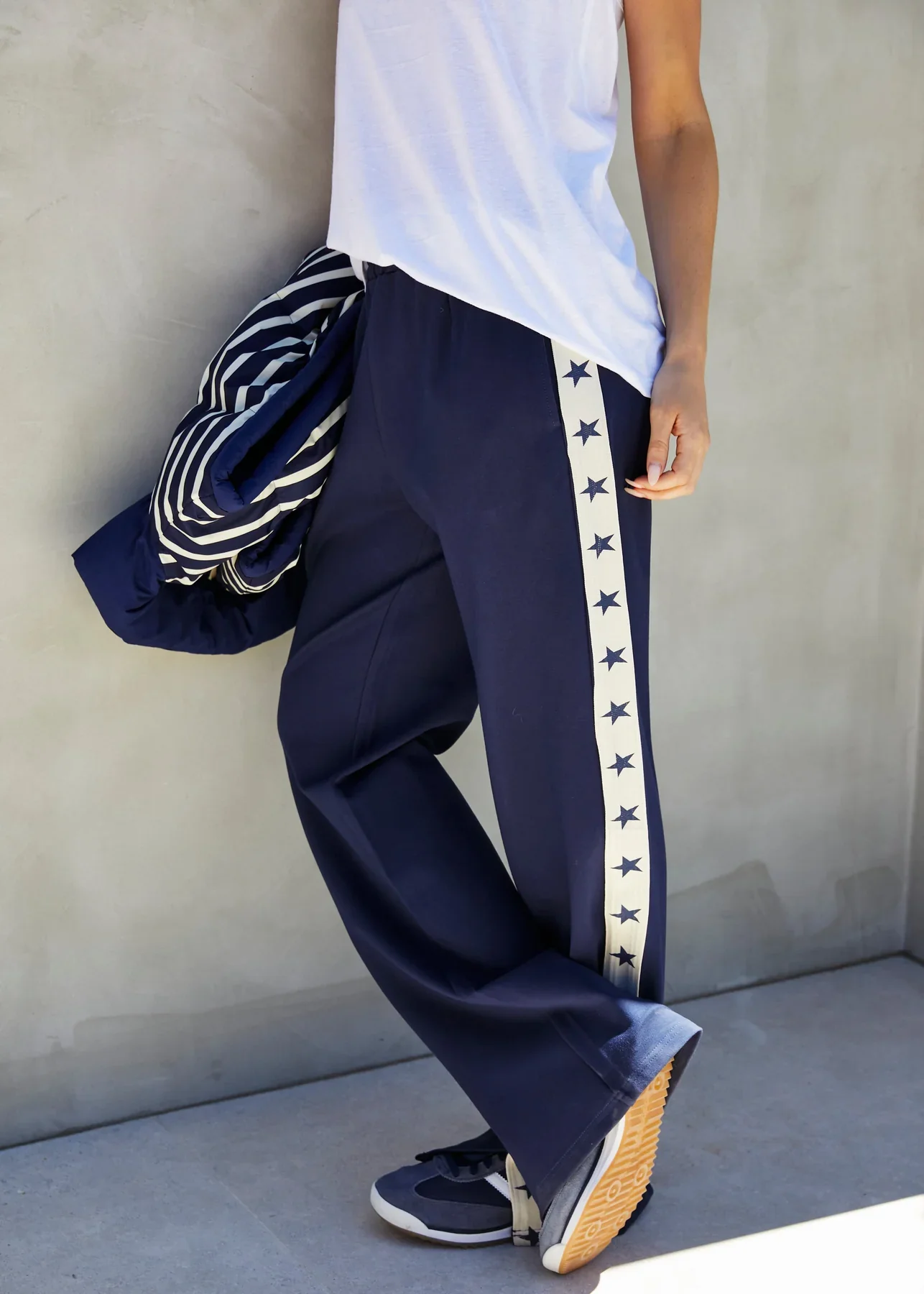 HAMMILL & Co Womens Superstar Sport Pant in Navy - Image 6