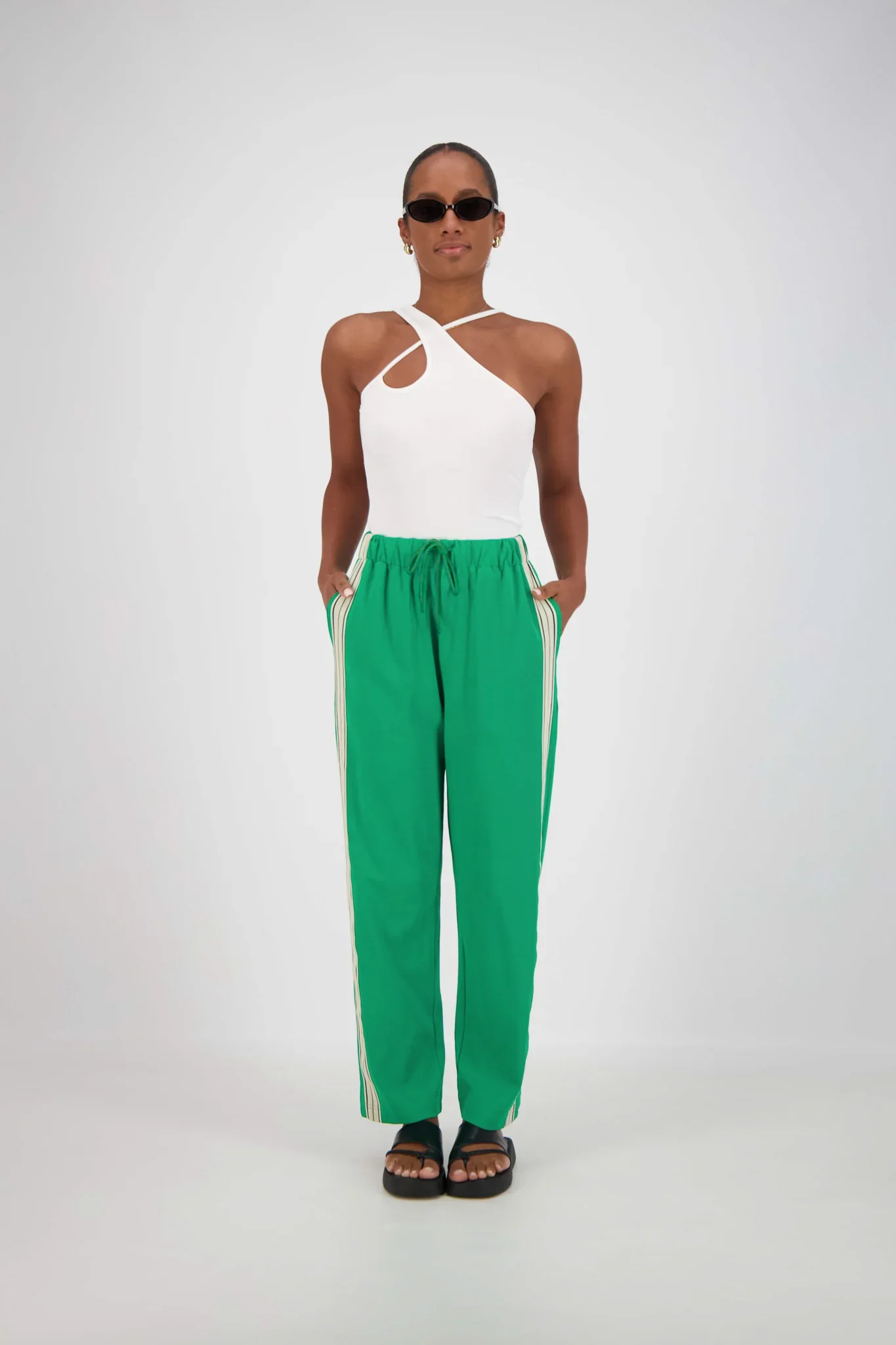 JASMINE ALEXA Panarea Trackpant in Green - Image 5