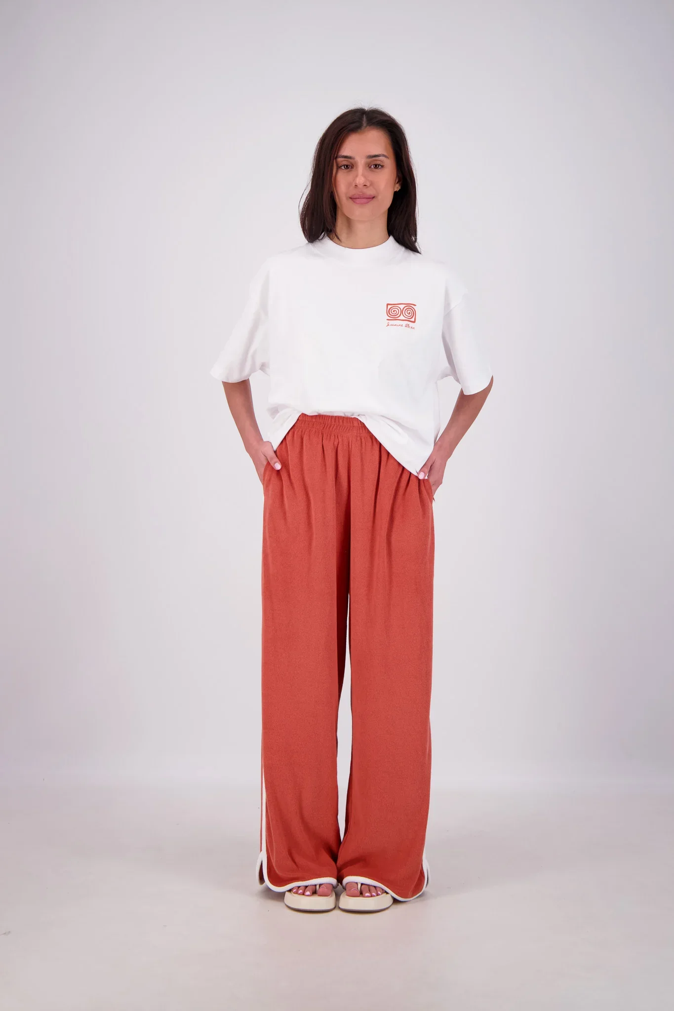 JASMINE ALEXA Womens Kuhio Pants in Tobacco - Image 3