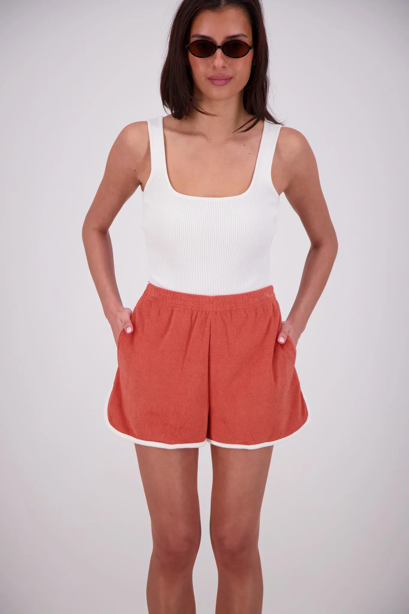 JASMINE ALEXA Womens Kuhio Shorts in Tobacco - Image 6