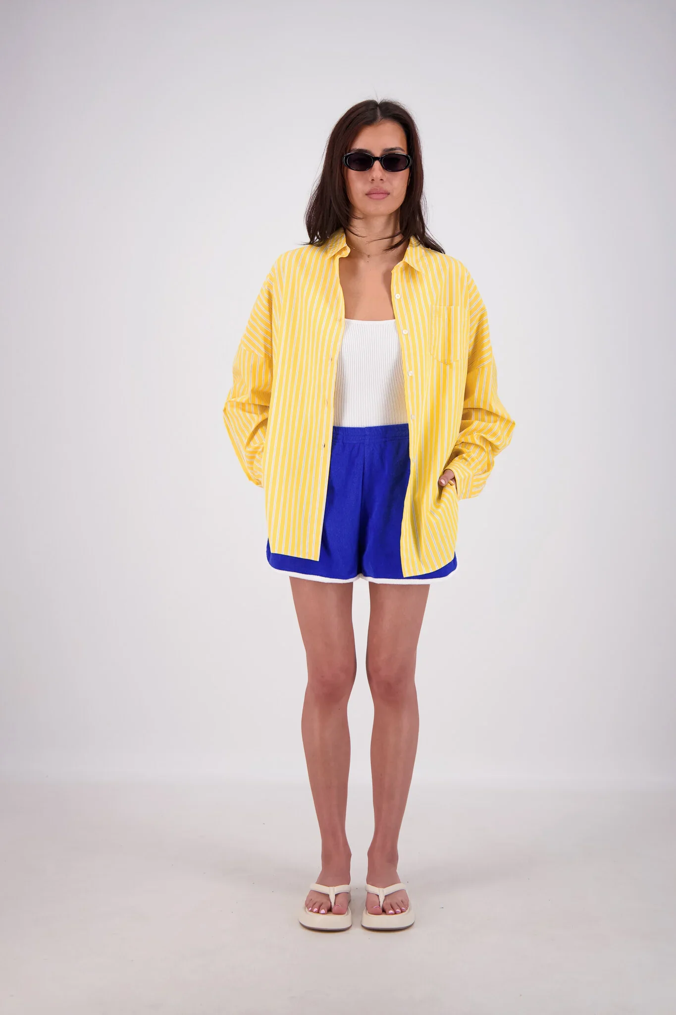 JASMINE ALEXA Womens Mahalo Shirt in Yellow - Image 3