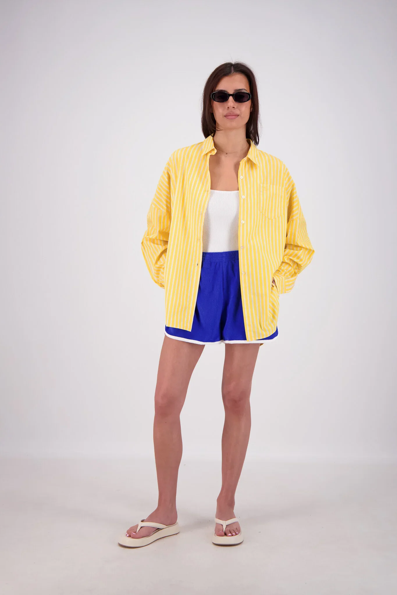 JASMINE ALEXA Womens Mahalo Shirt in Yellow - Image 4