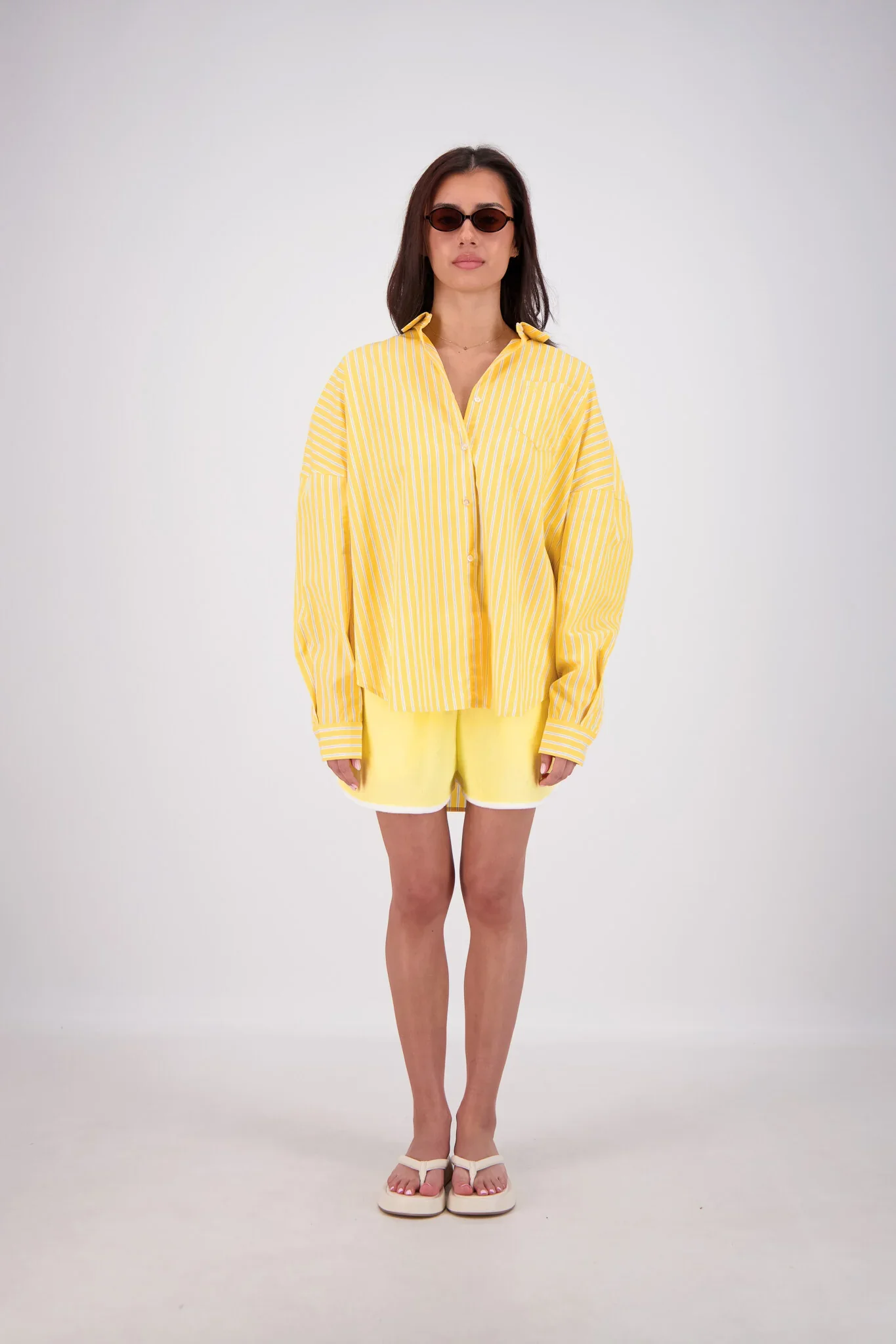 JASMINE ALEXA Womens Mahalo Shirt in Yellow - Image 9