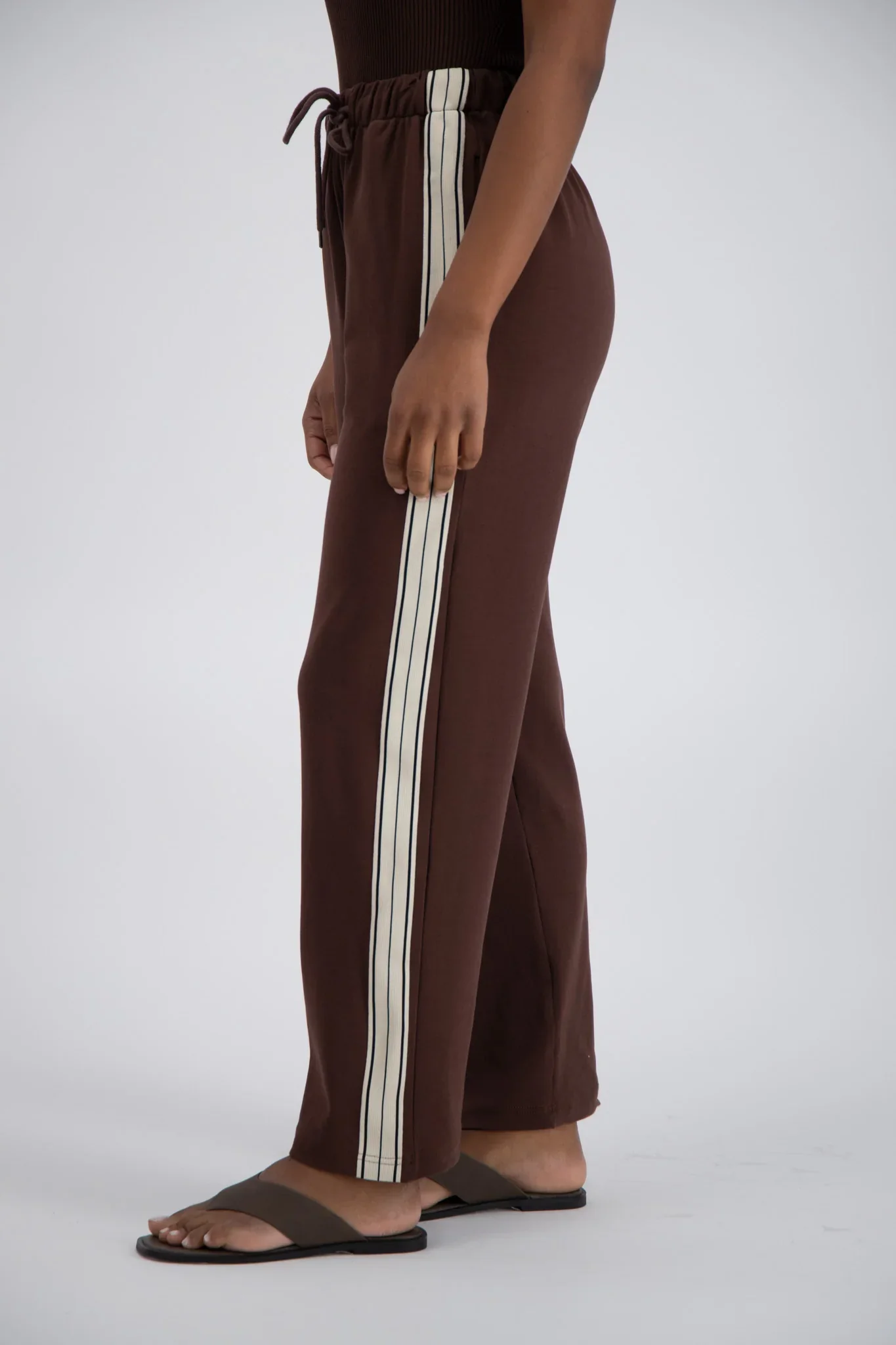 JASMINE ALEXA Womens Panarea Trackpant Brown - Image 8