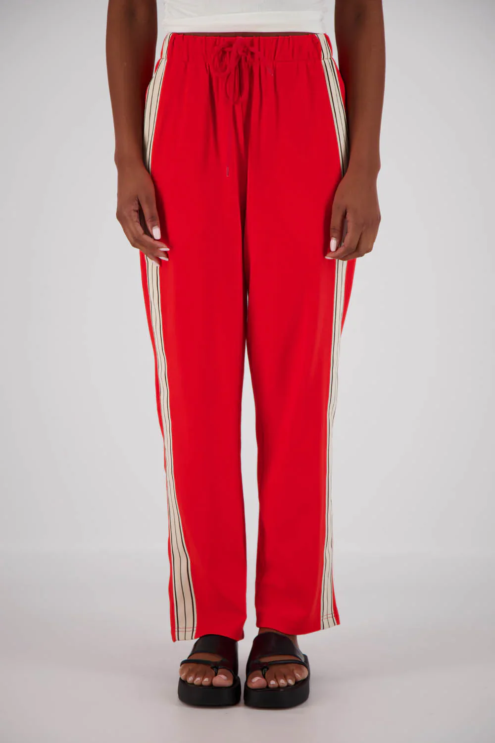 JASMINE ALEXA Womens Panarea Trackpant Red - Image 6
