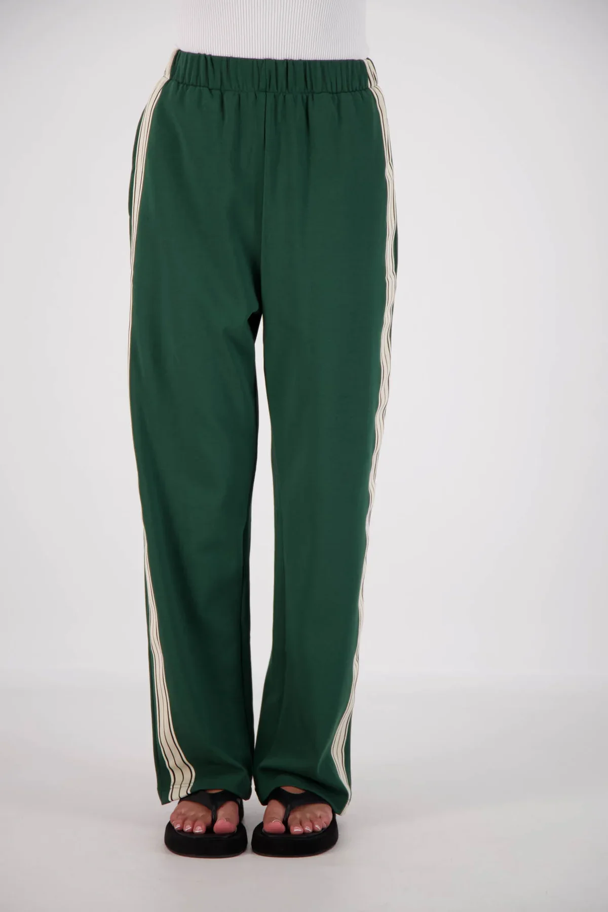 JASMINE ALEXA Womens Panarea Trackpants Forest Green - Image 9