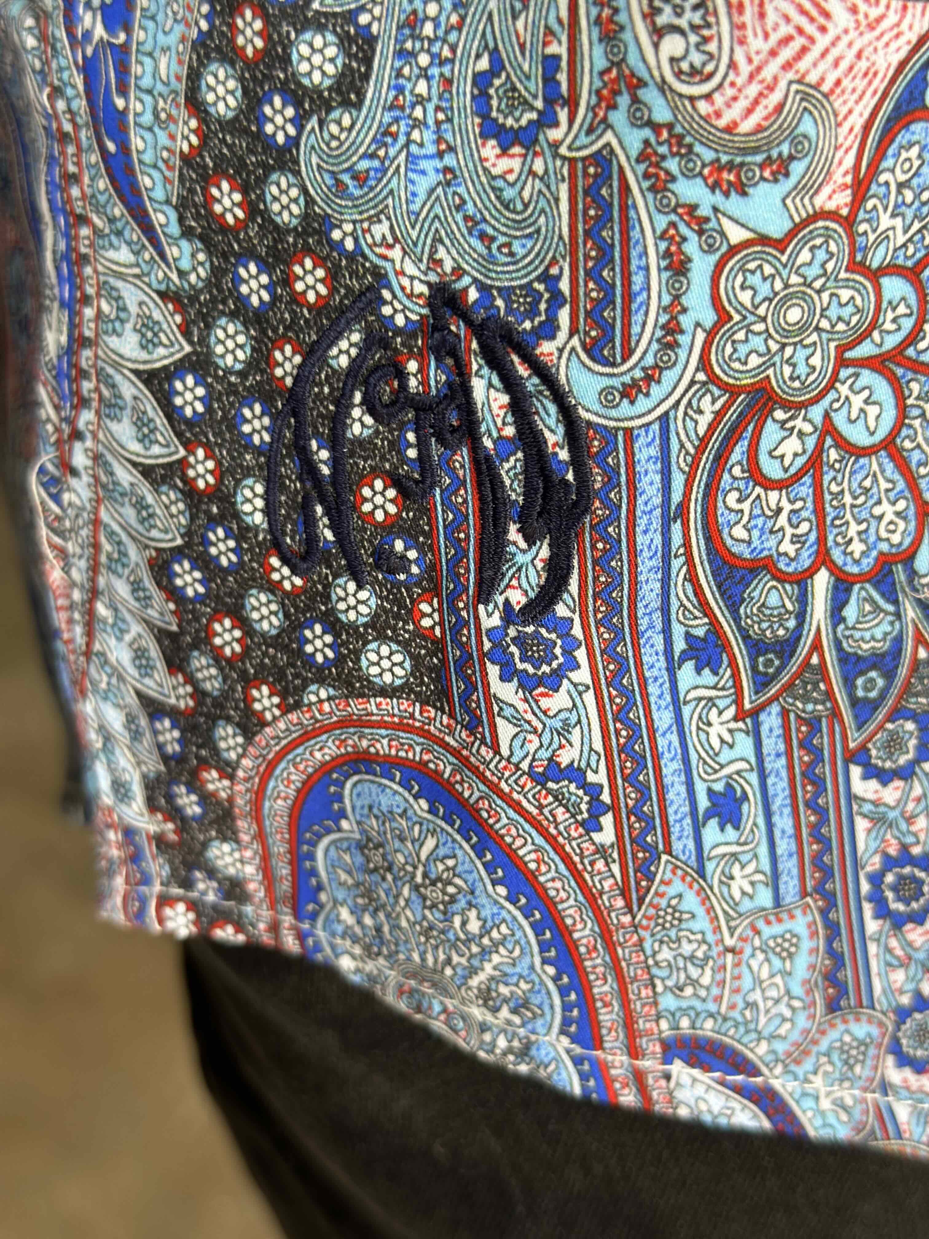 JOHN LENNON Mens Boston Long Sleeve Paisley Shirt - Royal - Image 10