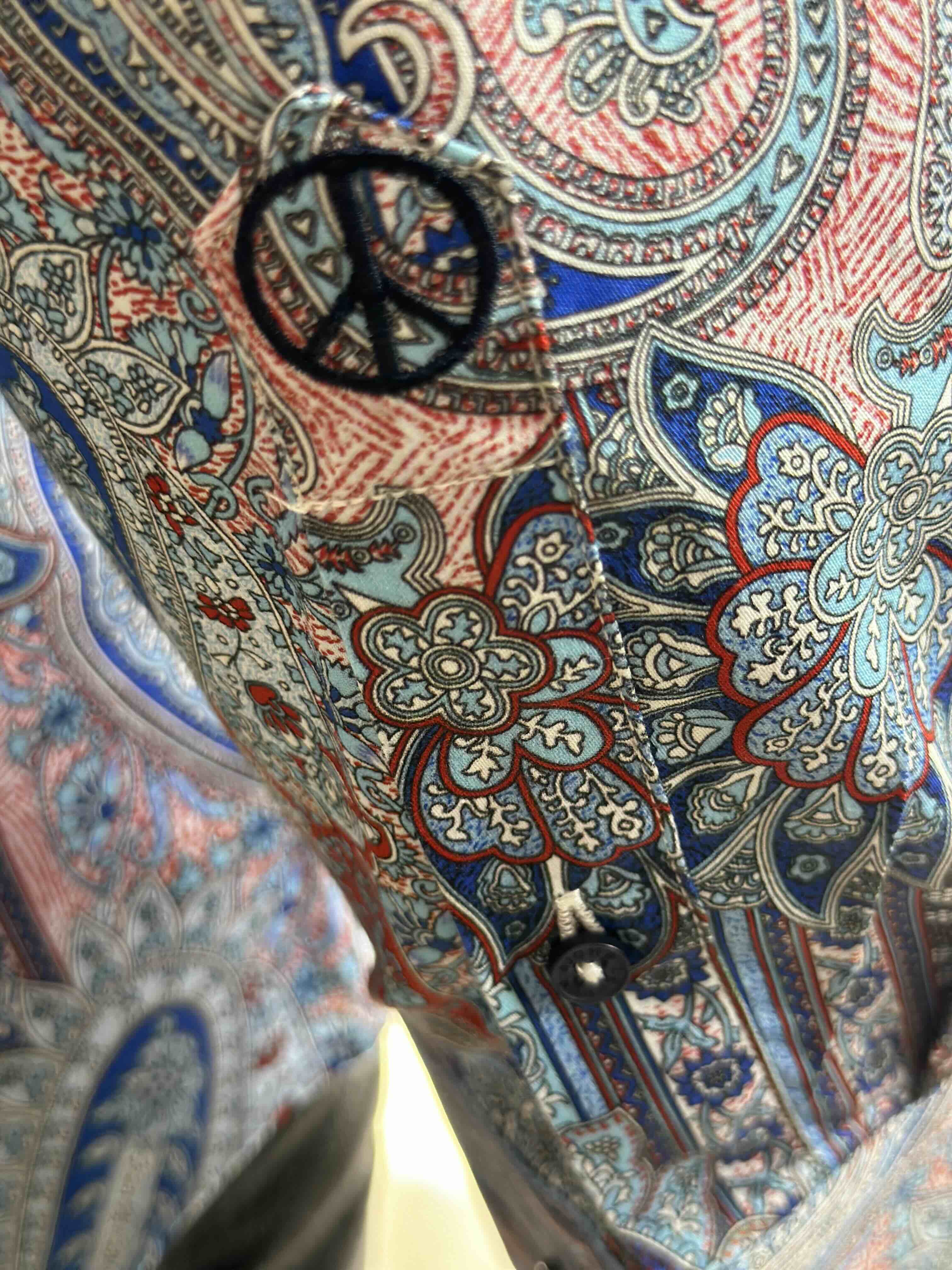 JOHN LENNON Mens Boston Long Sleeve Paisley Shirt - Royal - Image 12