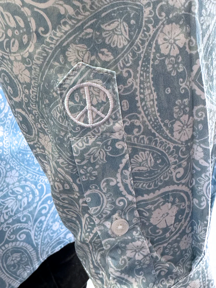 JOHN LENNON Mens Bridlington Paisley Shirt - Dust - Image 4