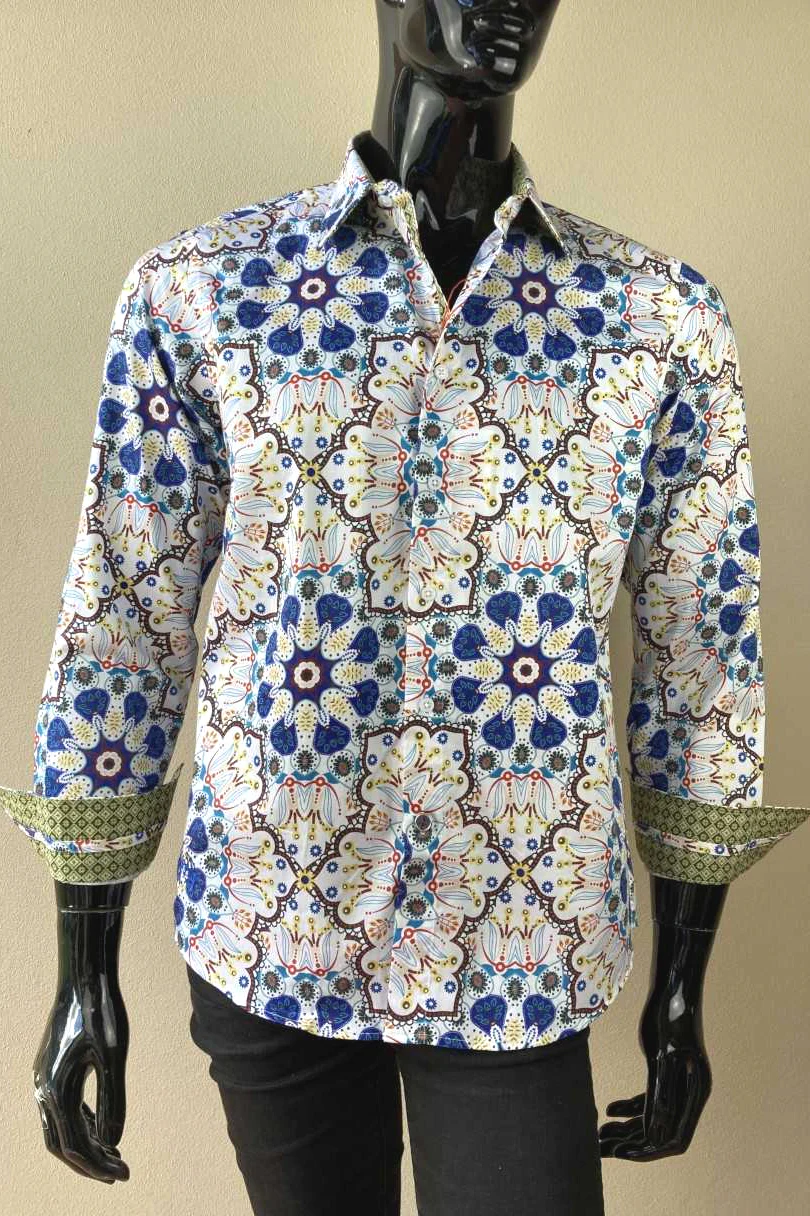 JOHN LENNON Mens Coventry Long Sleeve Shirt - Multi - Image 10