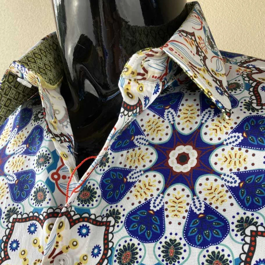 JOHN LENNON Mens Coventry Long Sleeve Shirt - Multi - Image 2