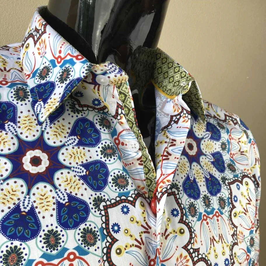 JOHN LENNON Mens Coventry Long Sleeve Shirt - Multi - Image 3