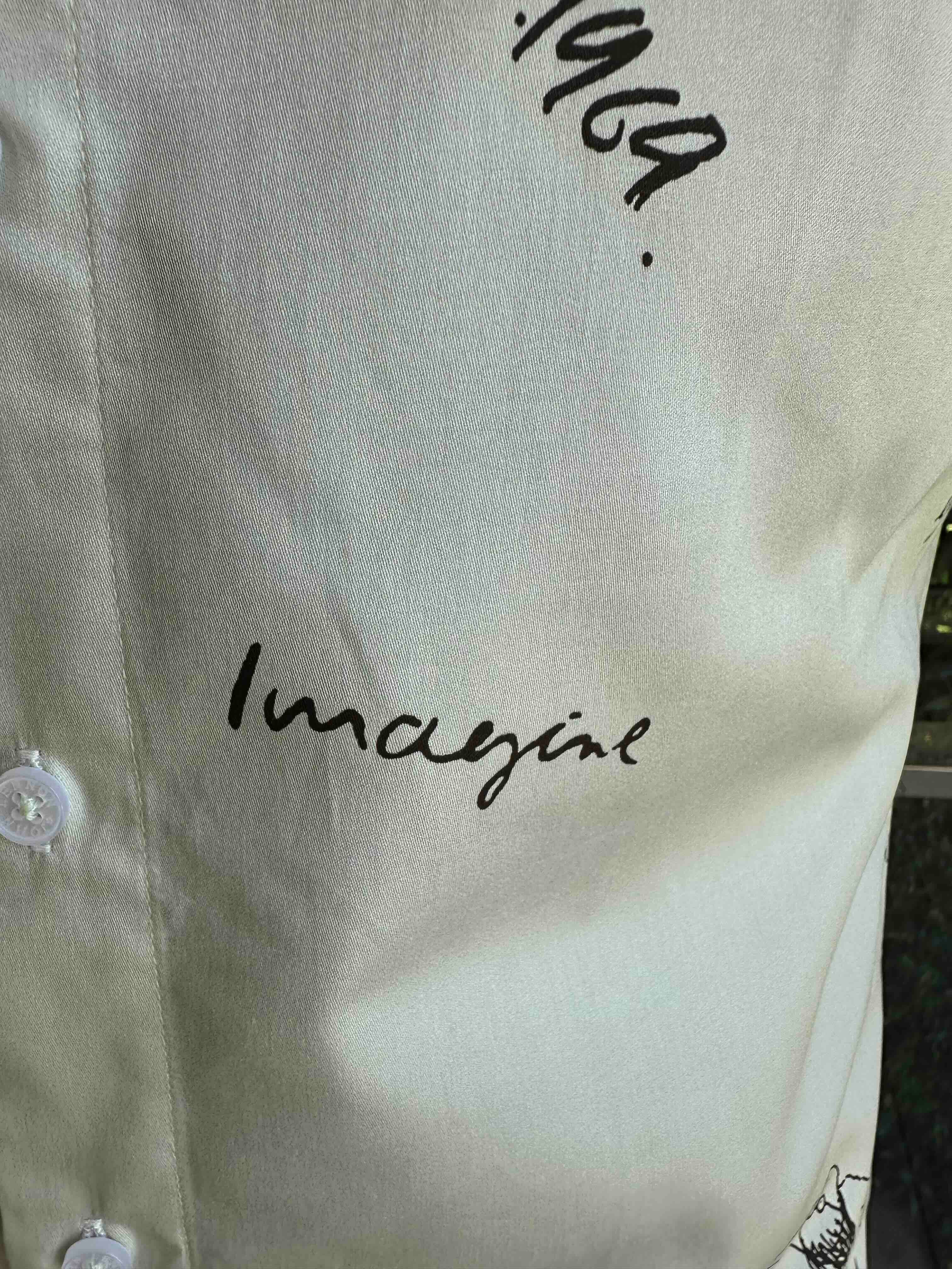 JOHN LENNON Mens Four Lanes Short Sleeve Shirt in Khaki - Image 11