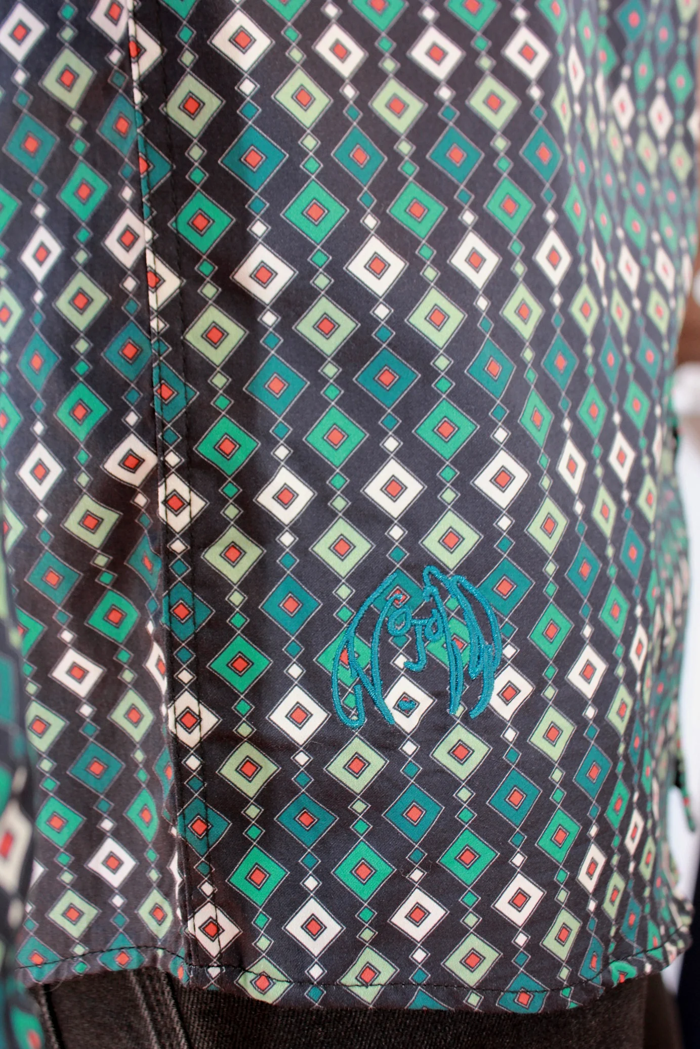 JOHN LENNON Mens Gates Long Sleeve Shirt Teal - Image 8