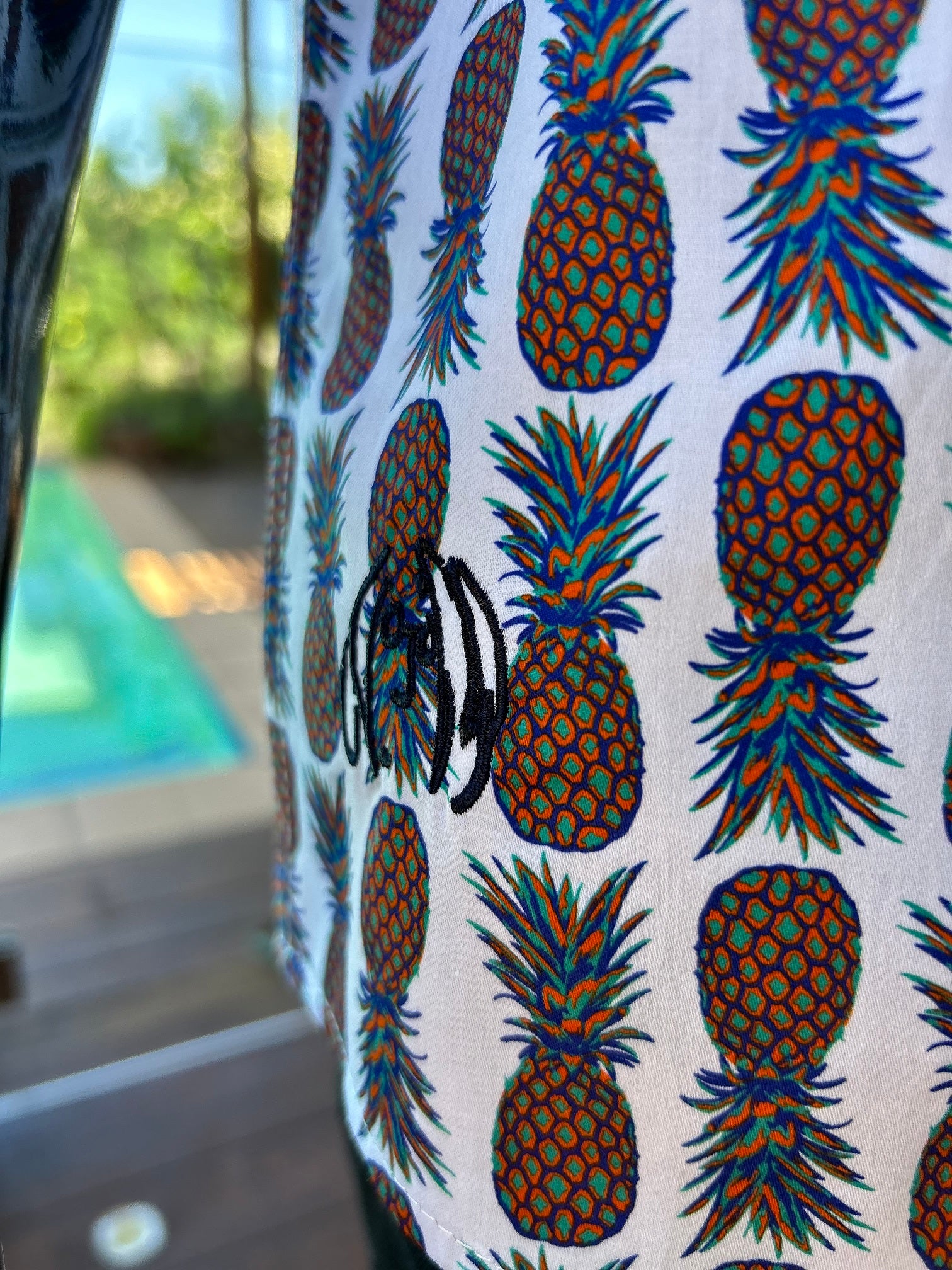 JOHN LENNON Mens Gateshead Short Sleeve Shirt Pineapple - Image 5