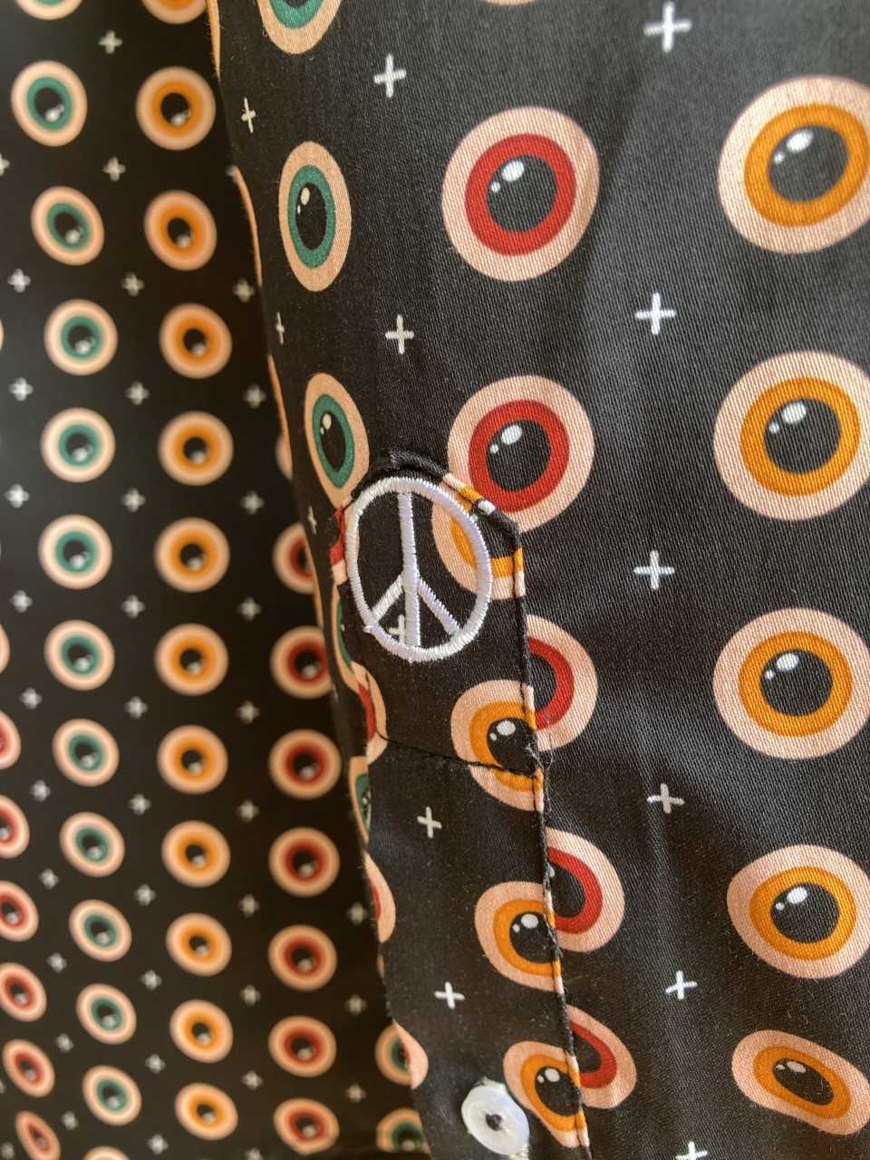 JOHN LENNON Mens Heaton Moor Long Sleeve Shirt - Black - Image 11