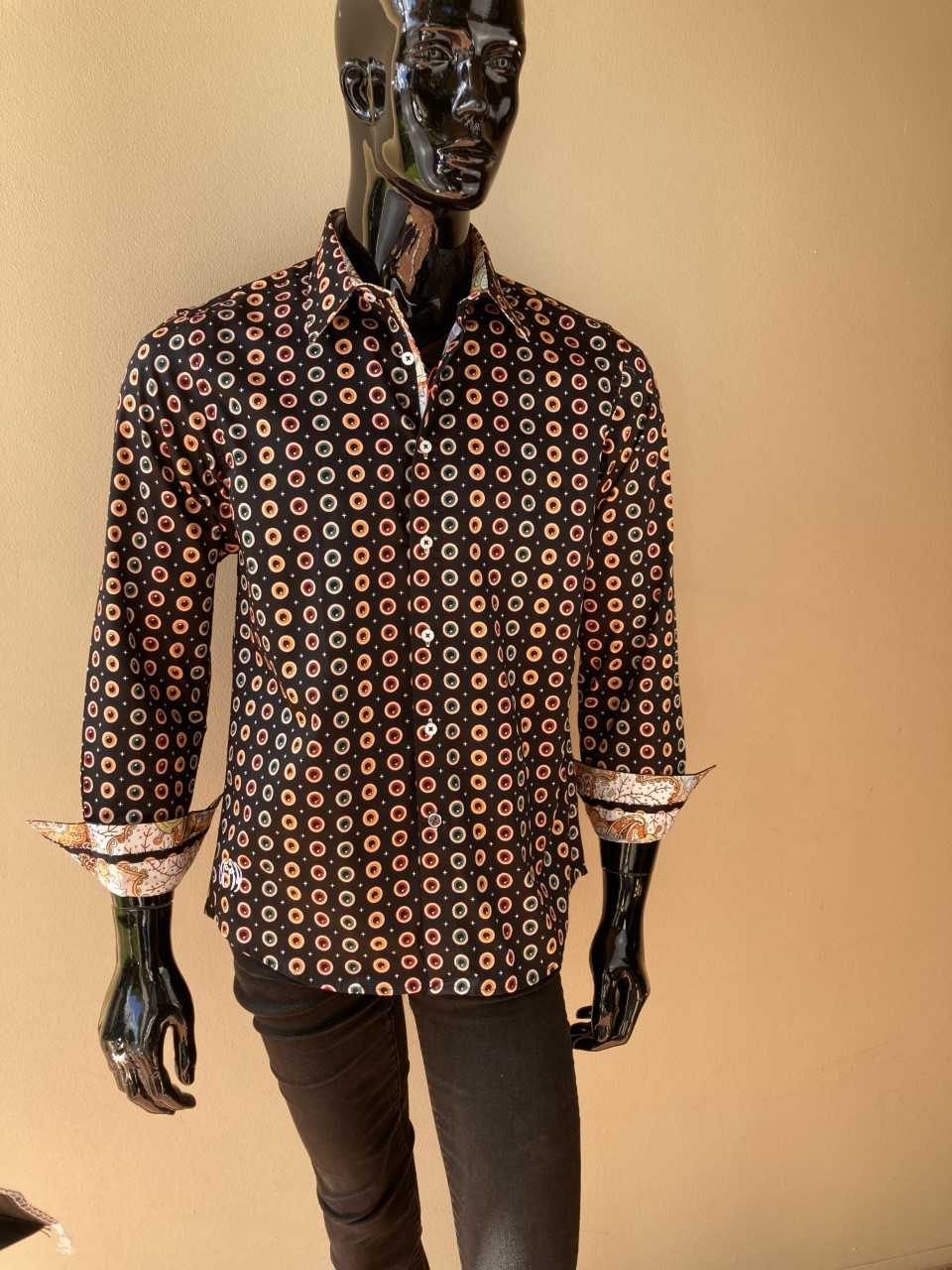 JOHN LENNON Mens Heaton Moor Long Sleeve Shirt - Black - Image 8