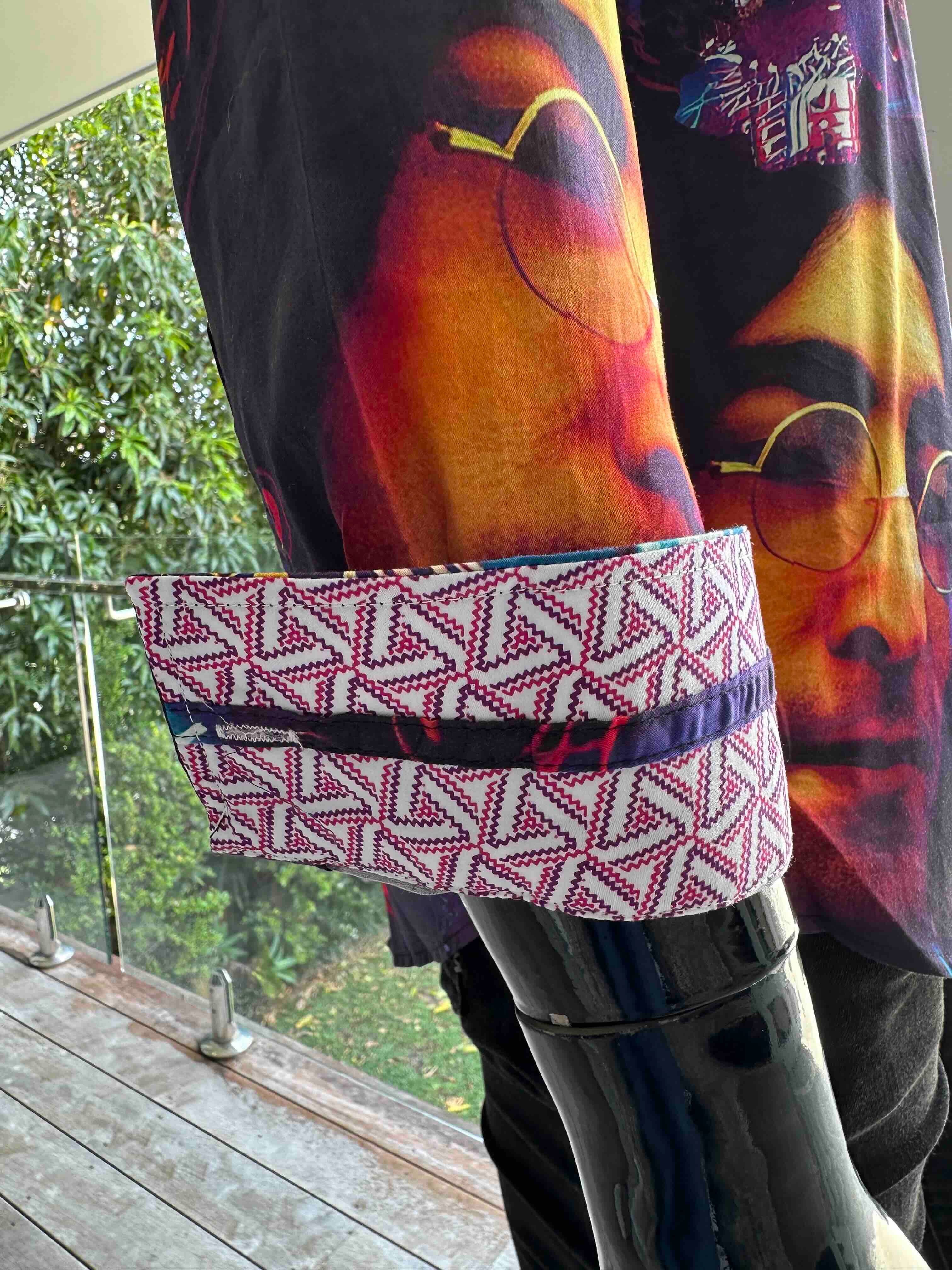 JOHN LENNON Mens John Long Sleeve Shirt in Multi - Image 15