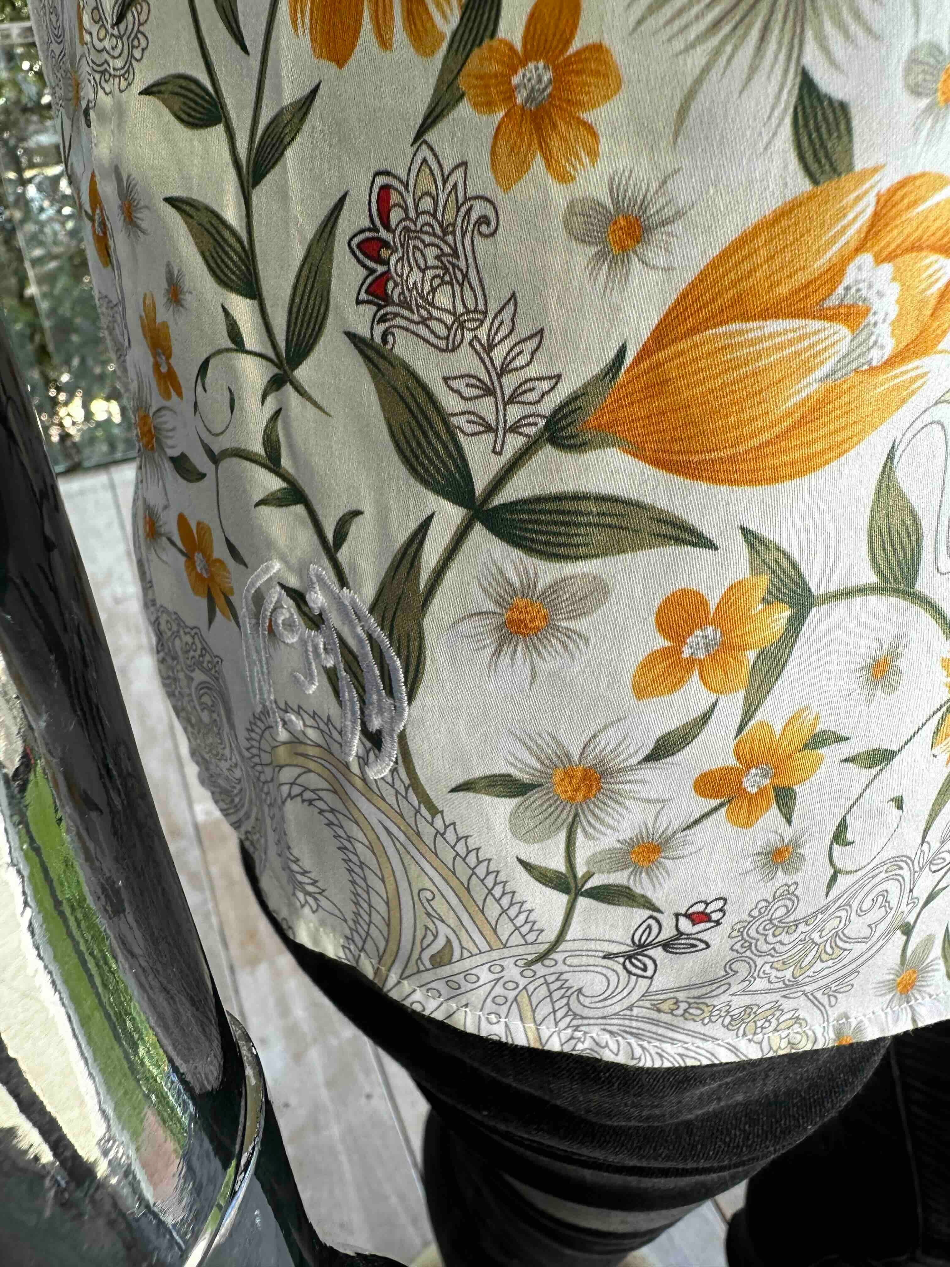 JOHN LENNON Mens Lewes Short Sleeve Paisley Shirt in Amber - Image 10