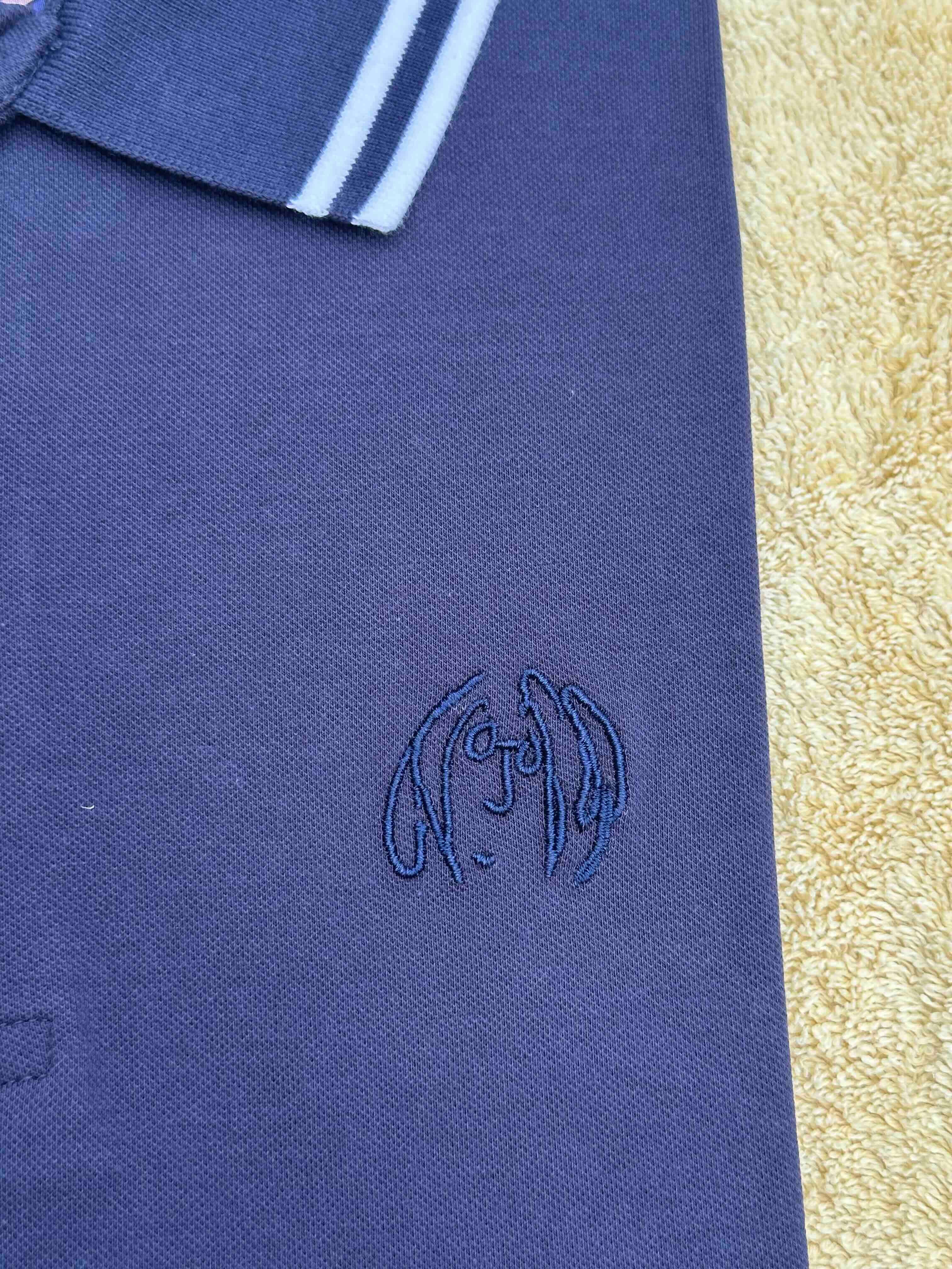 JOHN LENNON Mens Liam Polo Shirt in Navy - Image 4