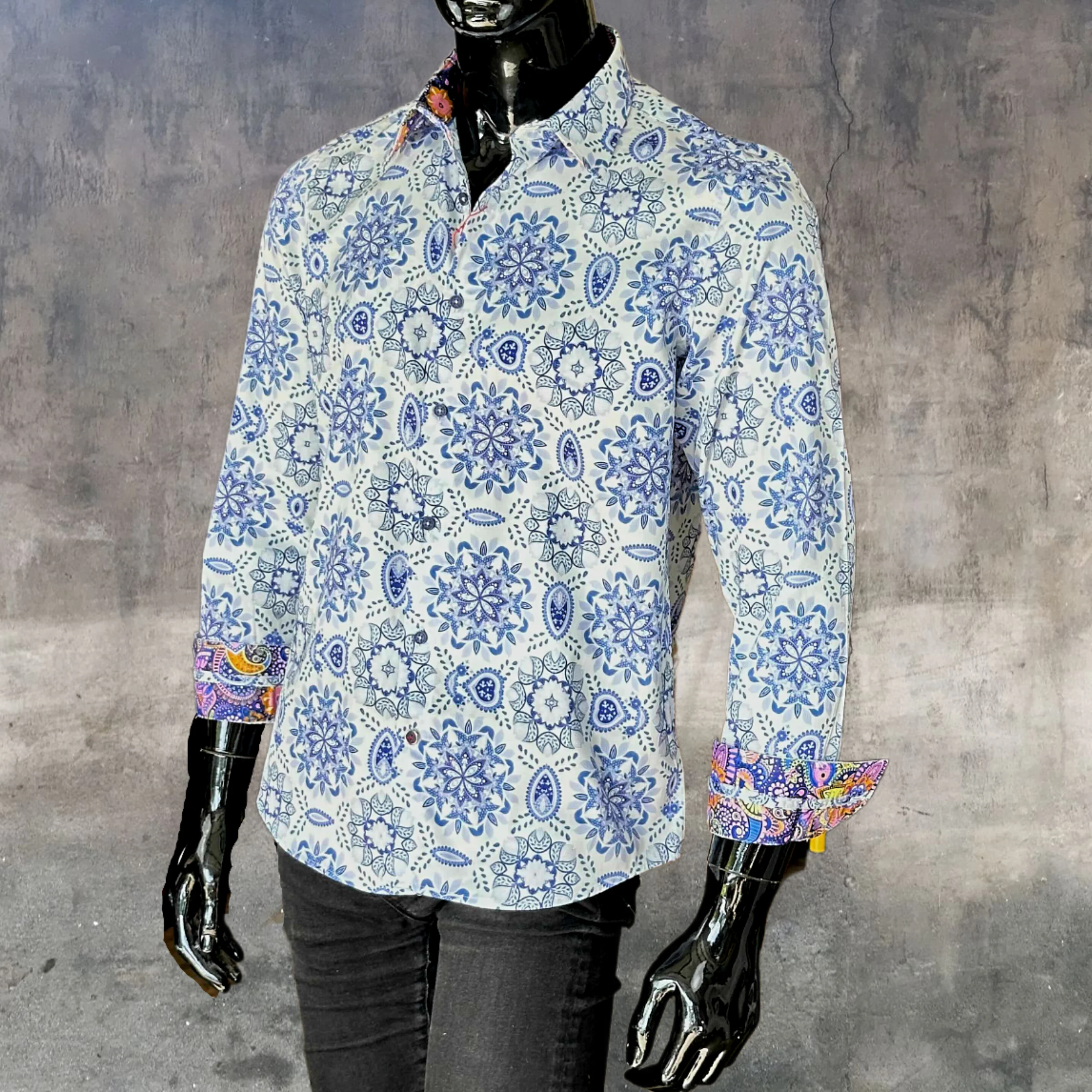 JOHN LENNON Mens Mistley Long Sleeve Shirt - White - Image 11
