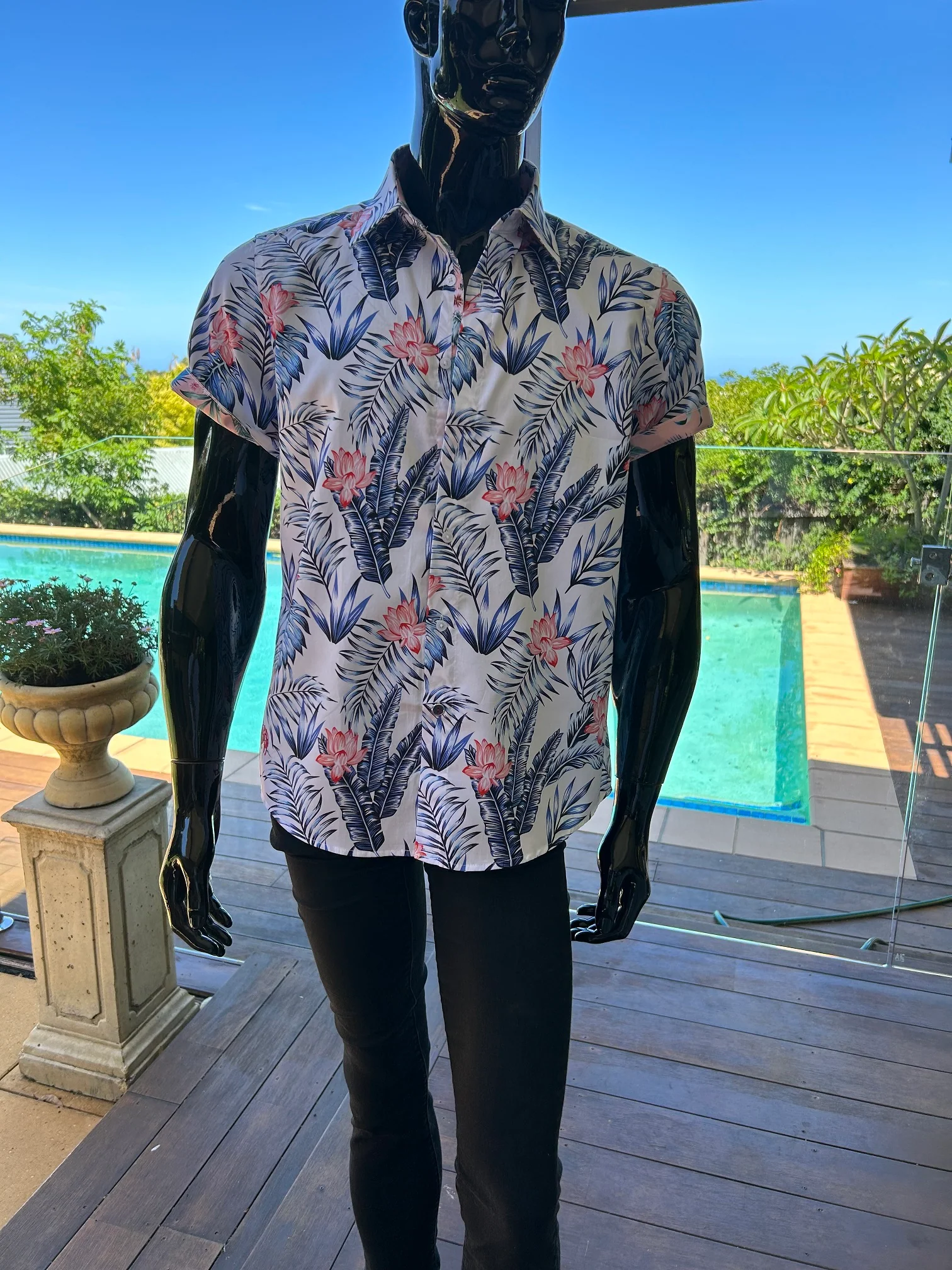JOHN LENNON Mens Plainmoor Short Sleeve Shirt White - Image 11