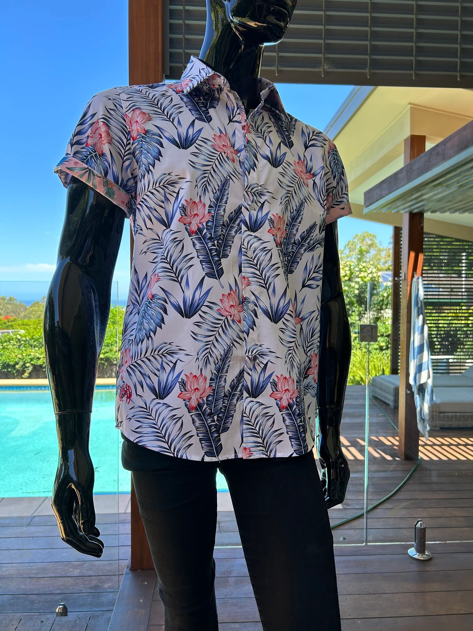 JOHN LENNON Mens Plainmoor Short Sleeve Shirt White - Image 7