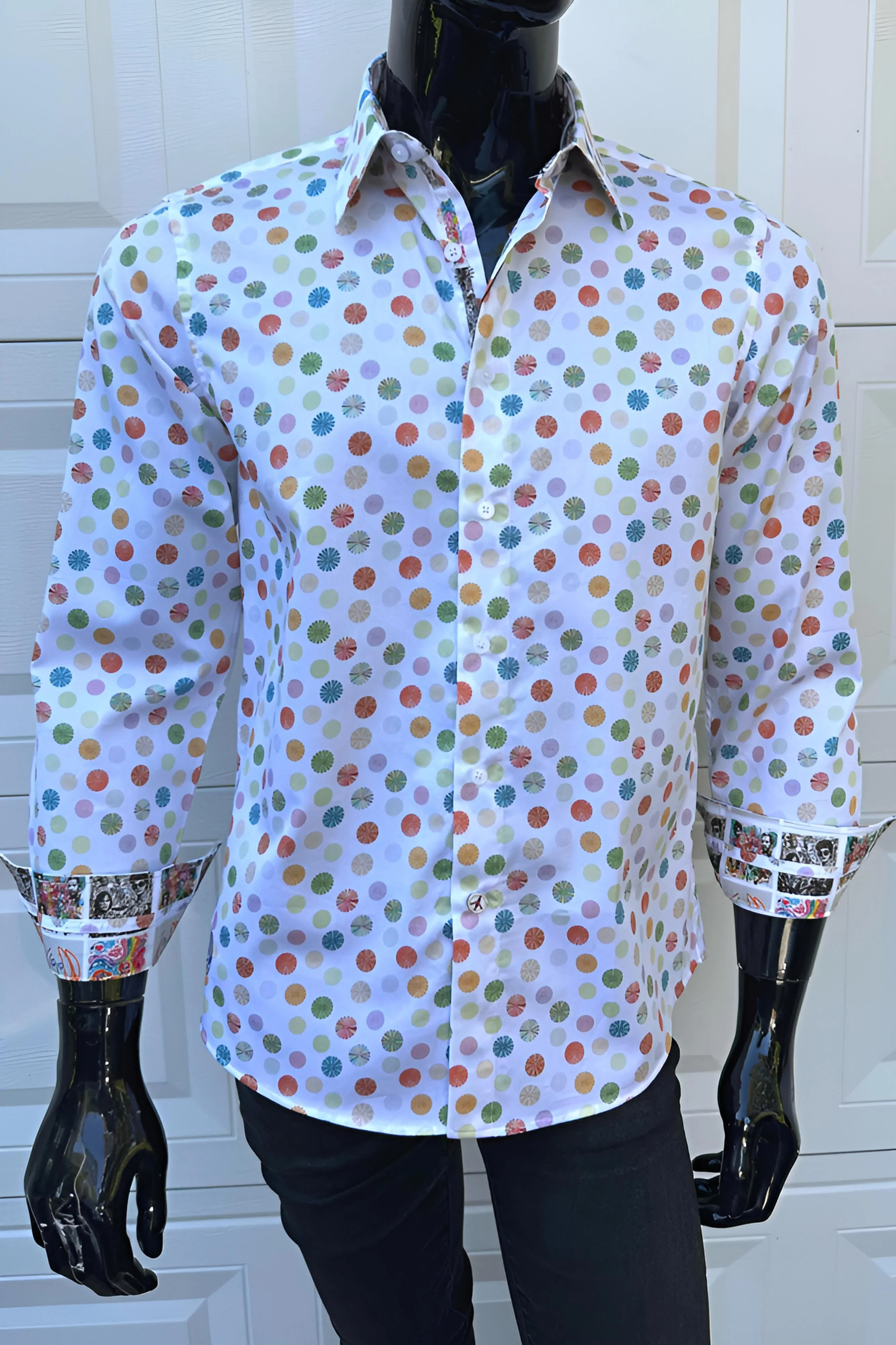 JOHN LENNON Mens Preston Long Sleeve Shirt in White - Image 11