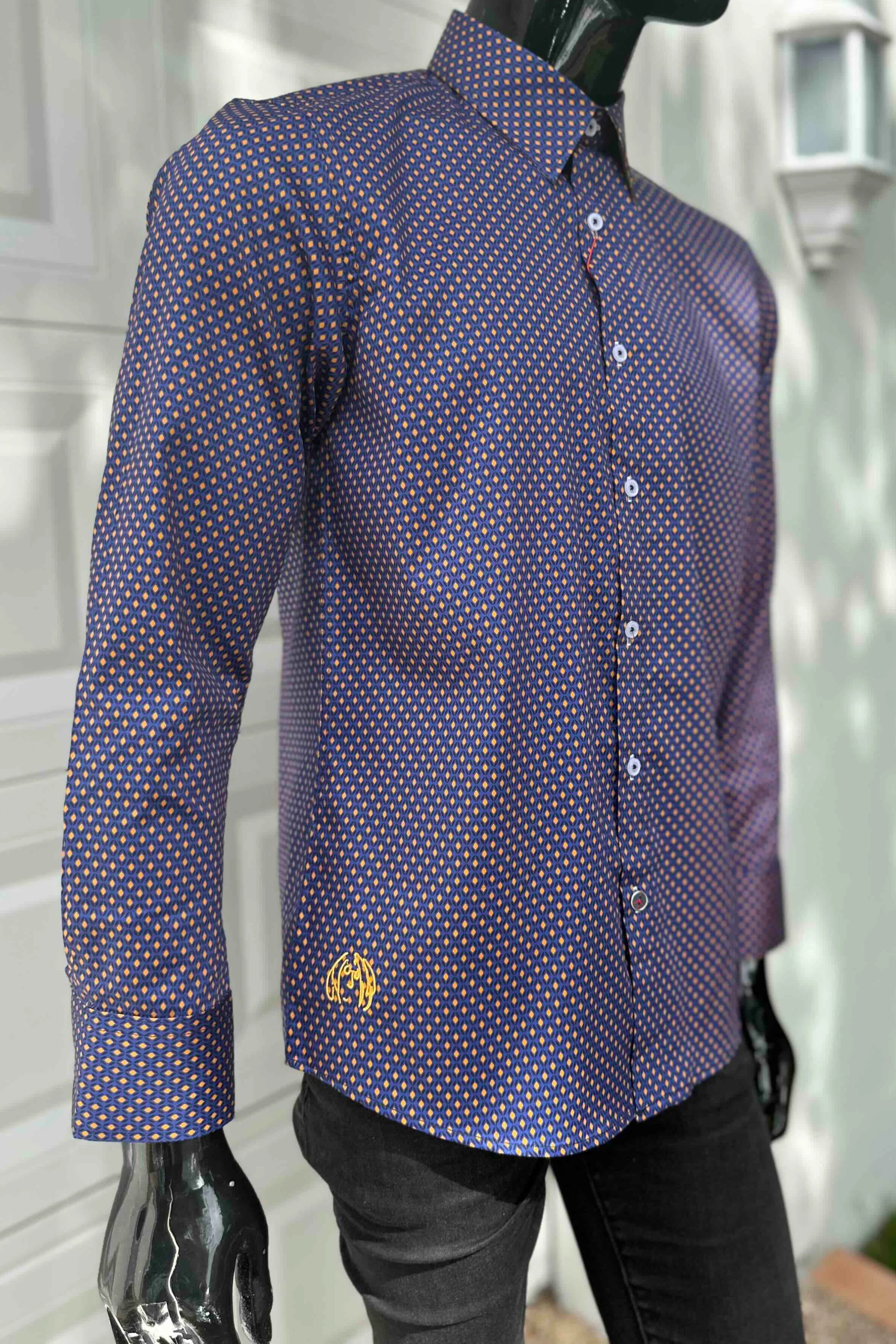 JOHN LENNON Mens Redish Long Sleeve Shirt - Magenta - Image 10