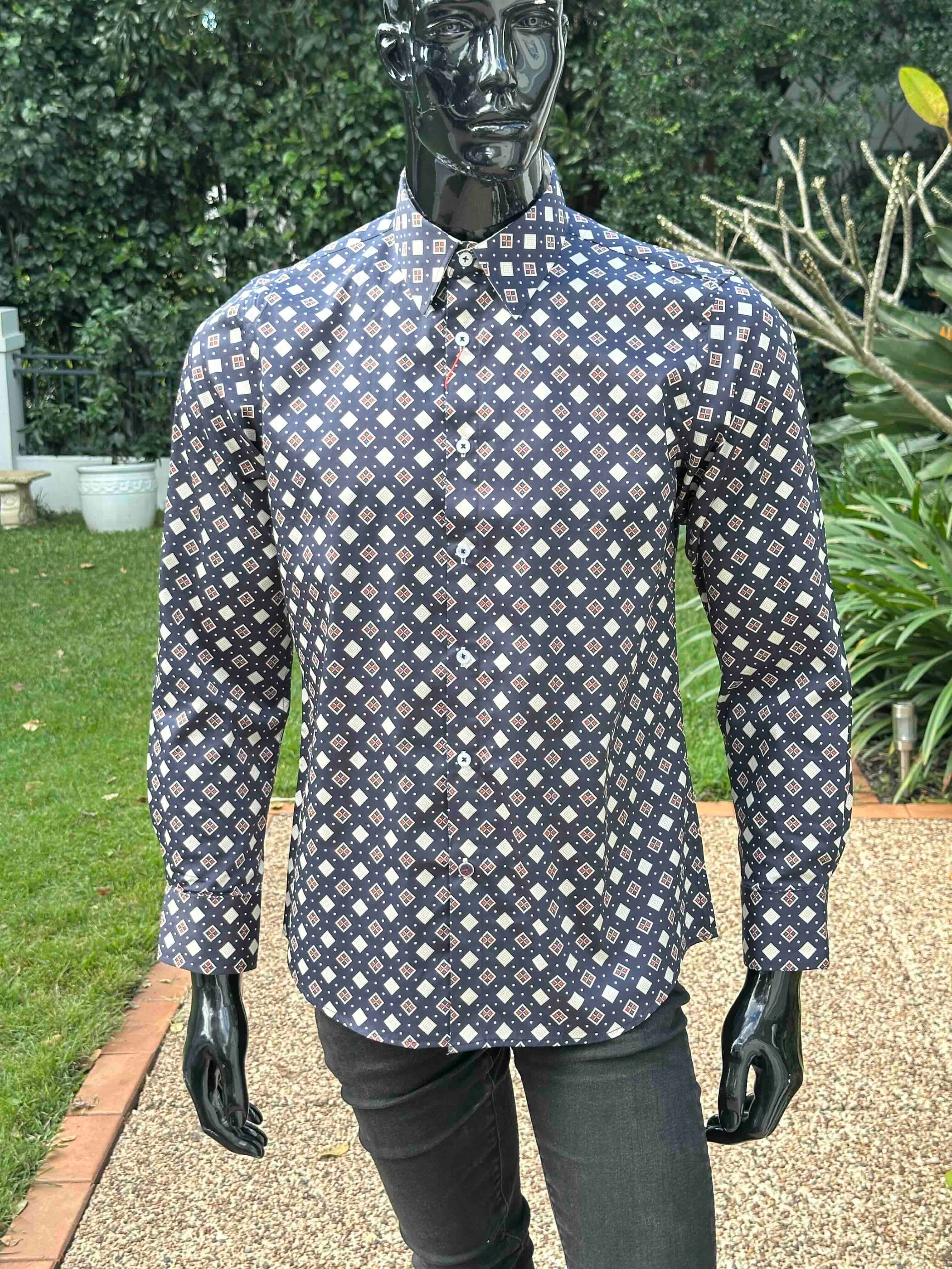 JOHN LENNON Mens Rochdale Long Sleeve Shirt - Ink - Image 16
