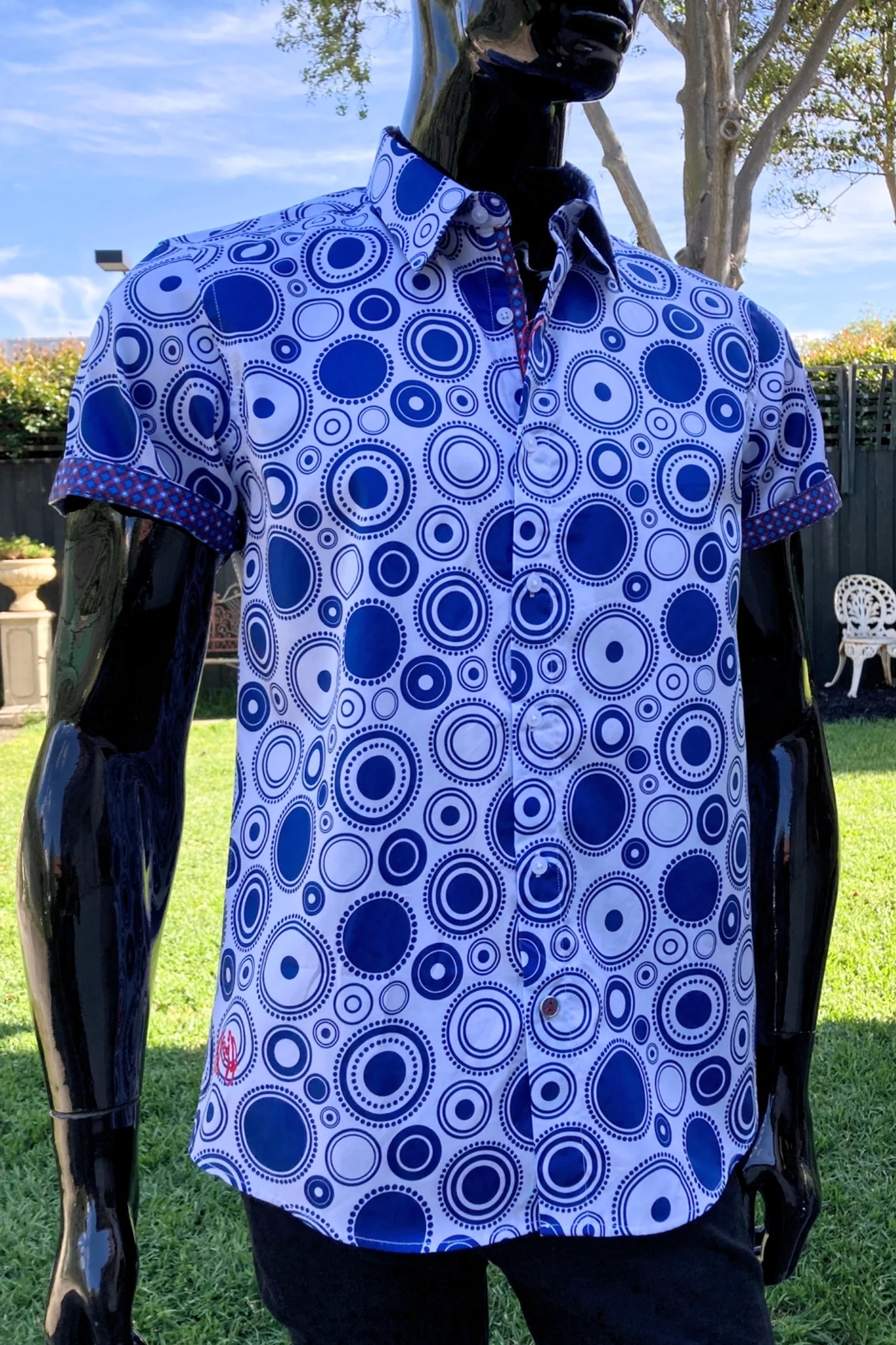 JOHN LENNON Mens Sandal Short Sleeve Shirt - Sky - Image 6